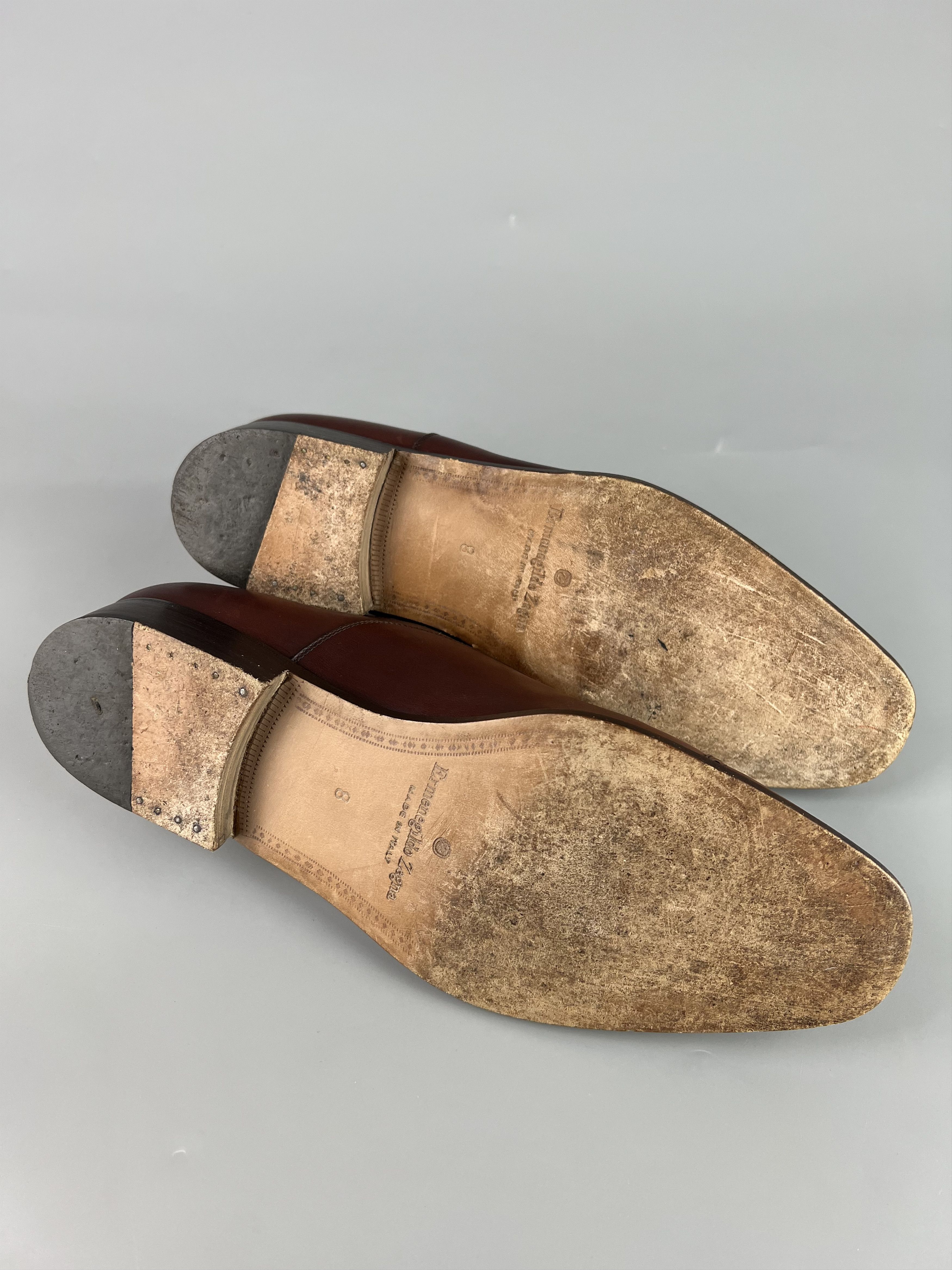 Ermenegildo Zegna Ermenegildo Zegna Brown Oxford Shoes Size US 9 / EU 42 - 10 Thumbnail
