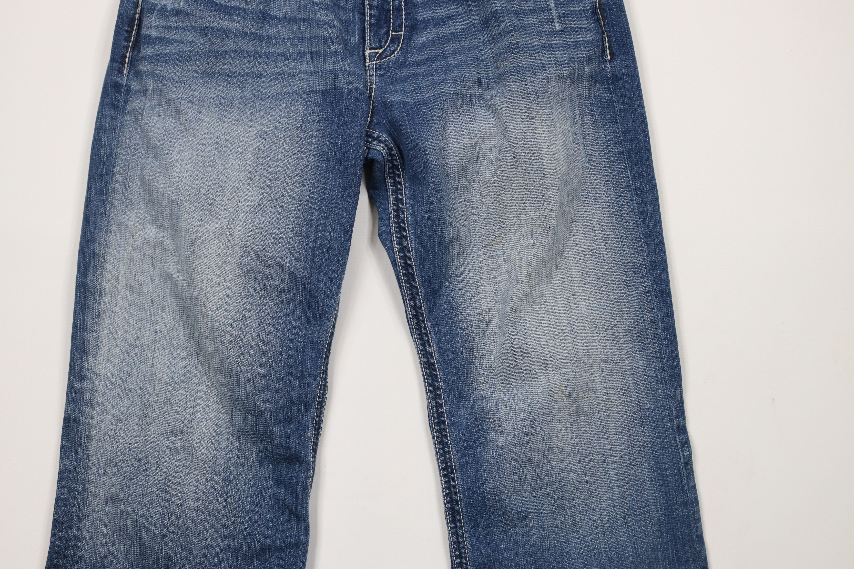 BKE × Vintage Buckle BKE Stitch Stretch Tyler Flared Boot Cut Denim Jeans Size US 34 / EU 50 - 3 Thumbnail