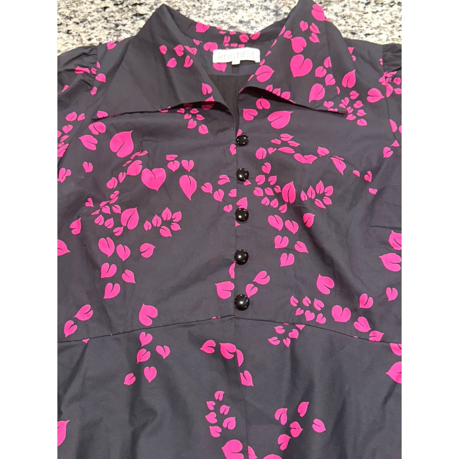 Vintage VINTAGE Kristinit Women's Outfit Set Jacket & Pants Large 32x28.5 Heart Floating Cotton EUC Size 36" / US 14 / IT 50 - 7 Thumbnail
