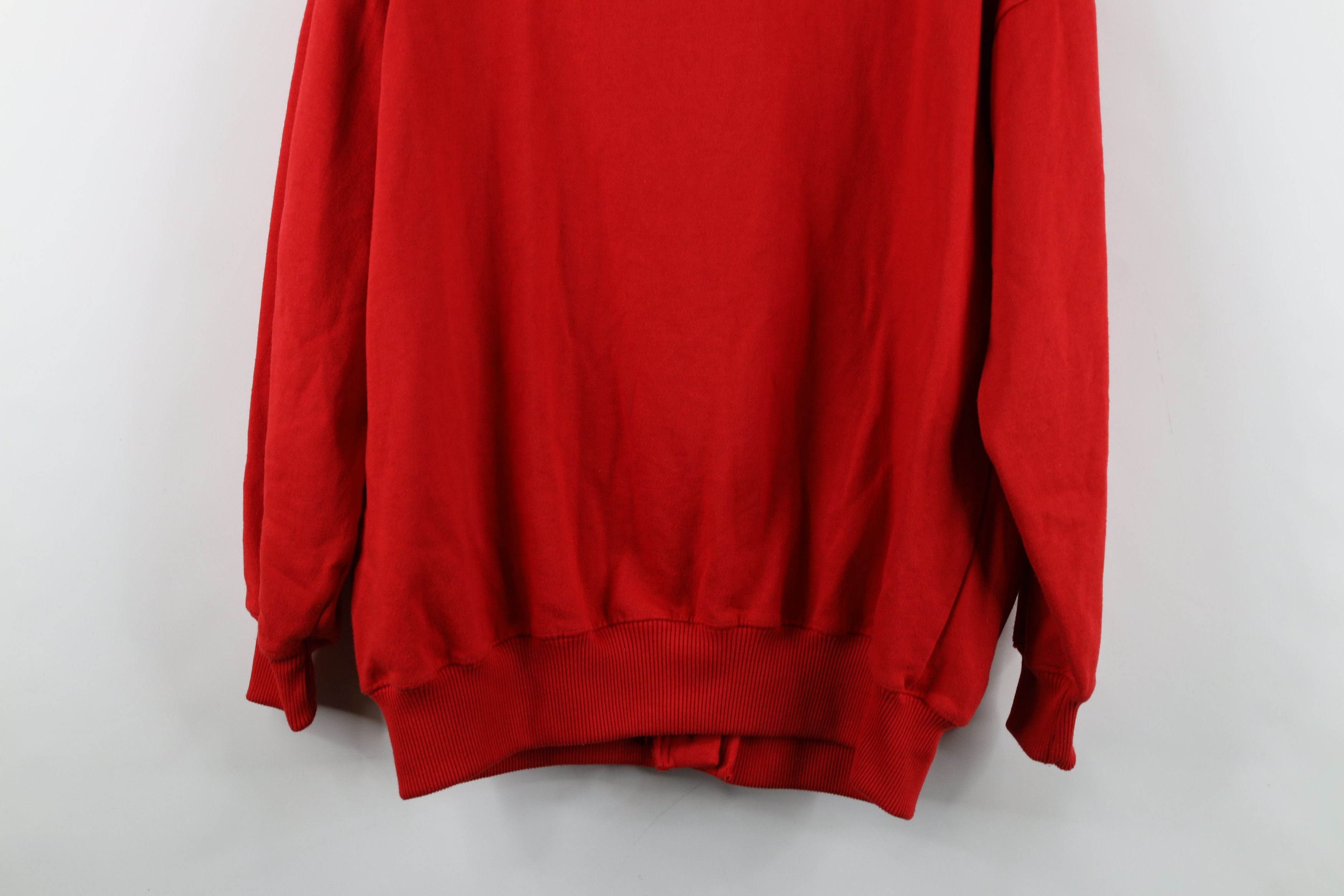 Vintage Vintage 90s Streetwear Button Cardigan Sweatshirt Red Size L / US 10 / IT 46 - 15 Thumbnail