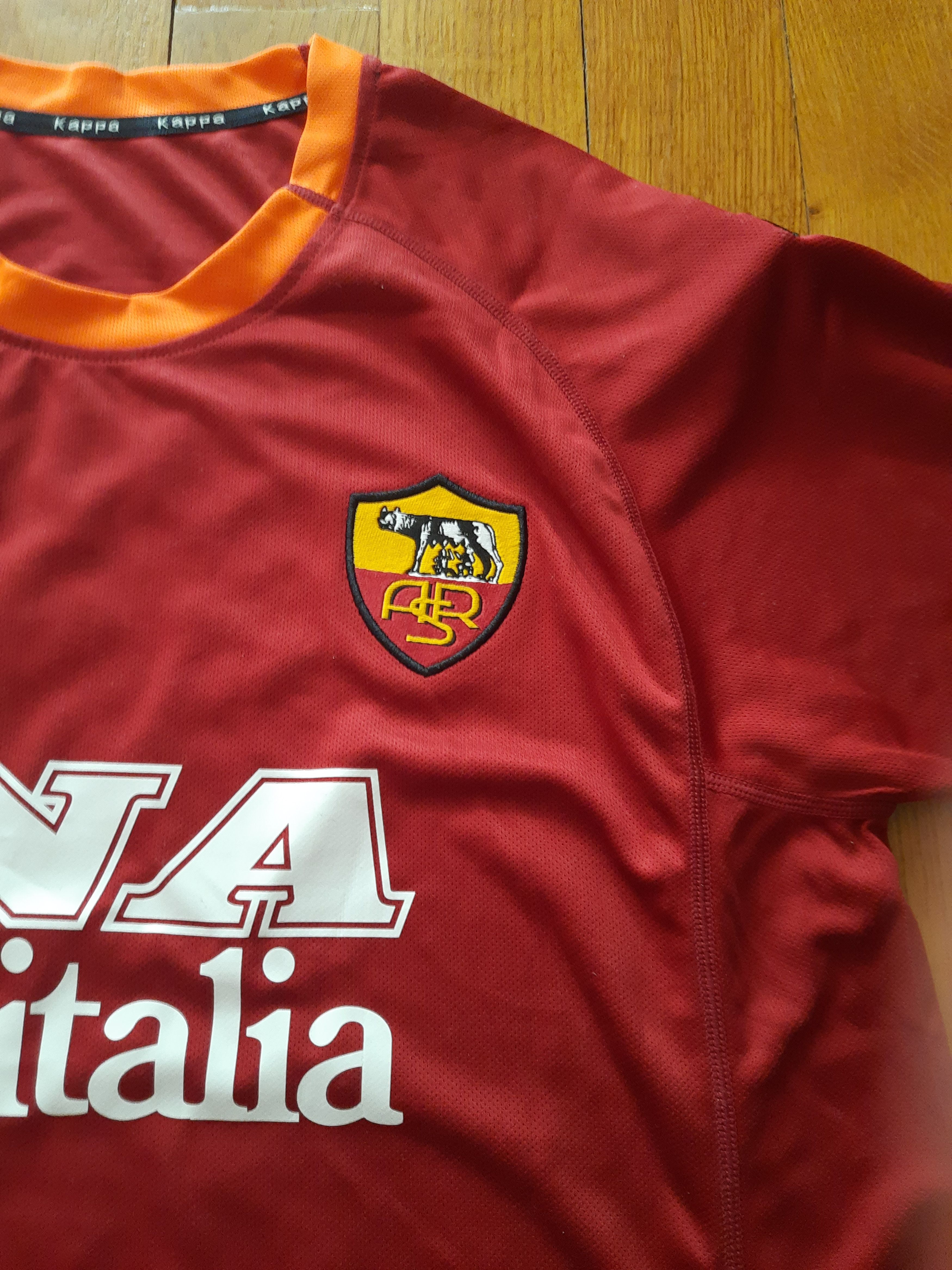 Other Totti A S Roma Retro Soccer Jersey Tee T Shirt Size US L / EU 52-54 / 3 - 7 Thumbnail