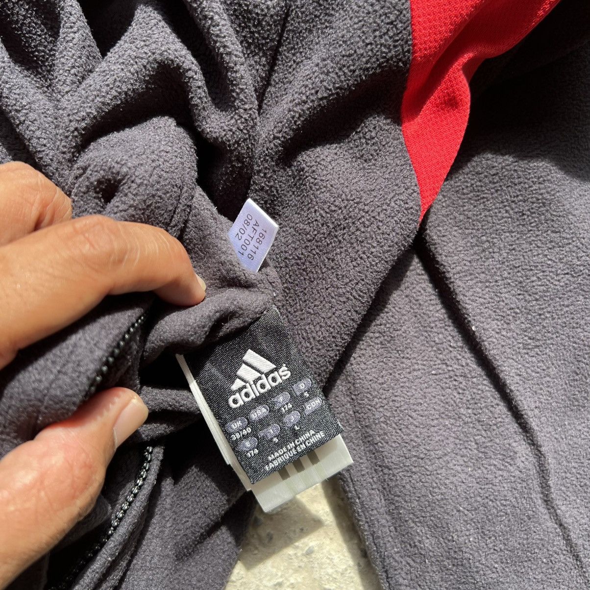 Adidas Vintage Adidas AC Milan Reversible Fleece / Nylon Jacket Size US L / EU 52-54 / 3 - 12 Thumbnail