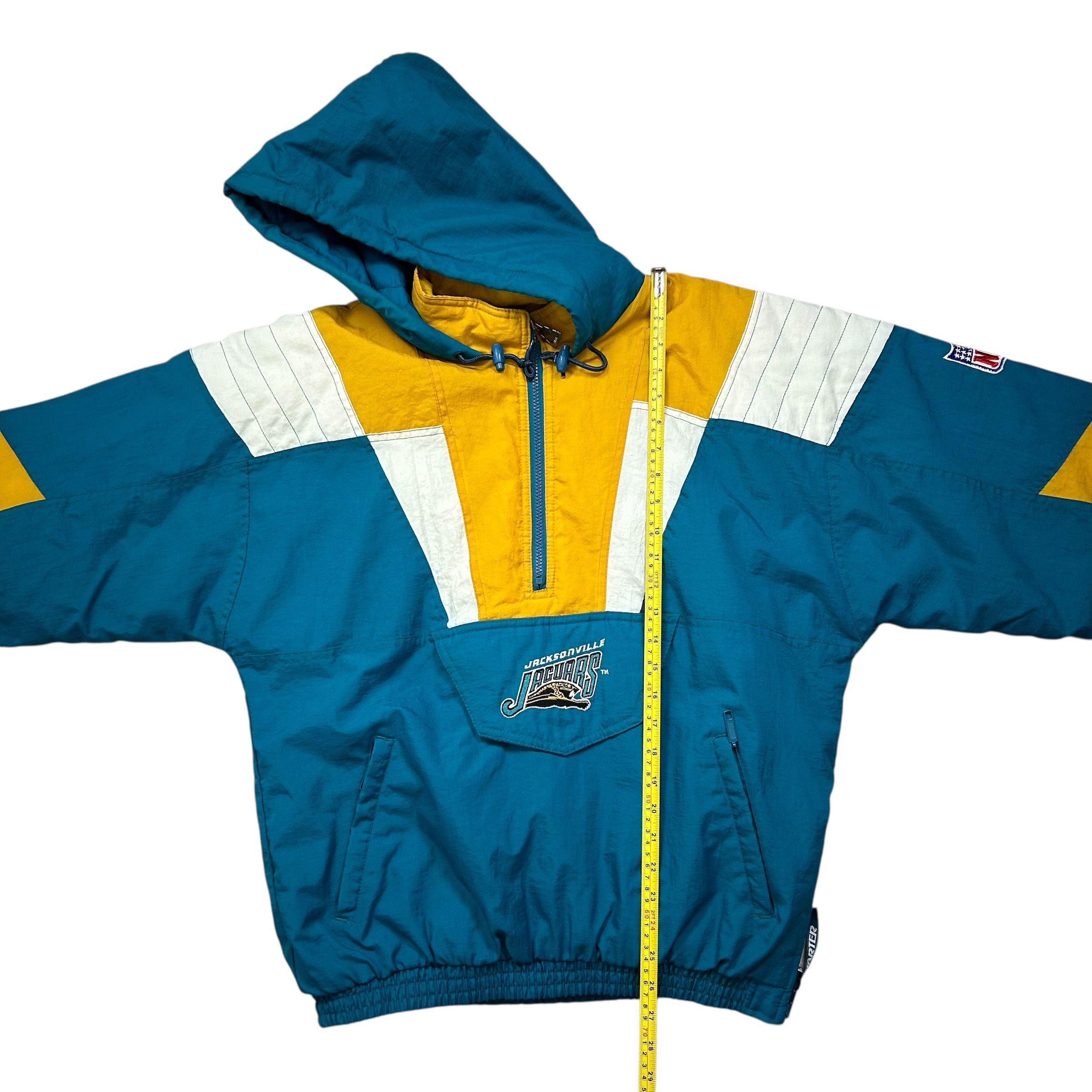 NFL VTG 90s JACKSONVILLE JAGUARS STARTER PUFFER JACKET PULLOVER Size US L / EU 52-54 / 3 - 11 Thumbnail