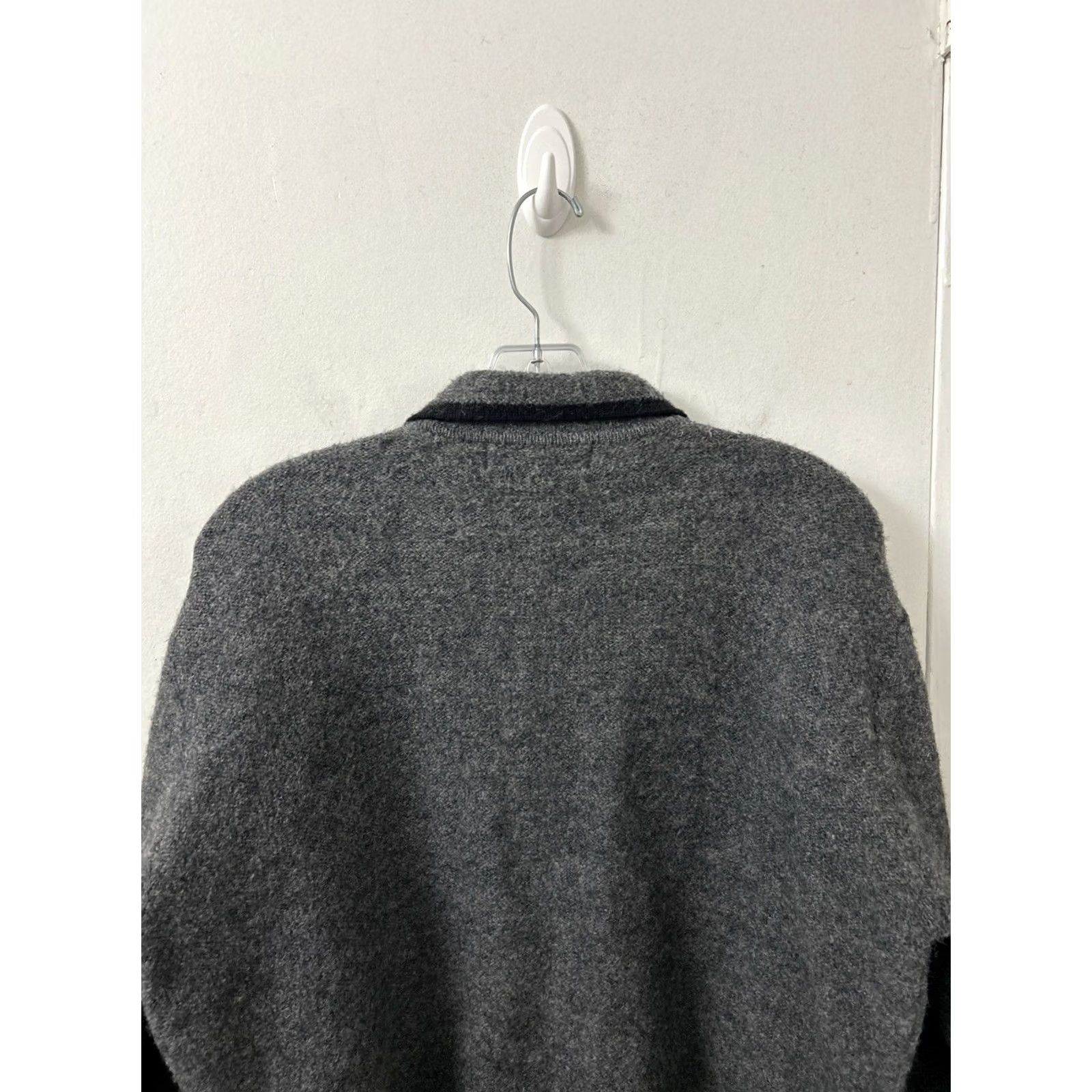Vintage VINTAGE Herman Geist Sweater Womens L Gray 100% Wool Full Zip Cardigan Jacket Size L / US 10 / IT 46 - 7 Thumbnail