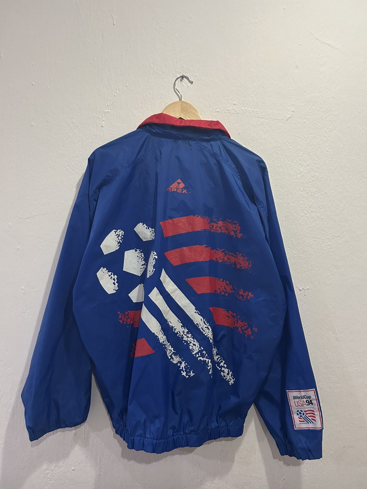 Apex Vintage Apex World Cup 1994 Nylon Windbreaker Size US L / EU 52-54 / 3 - 6 Thumbnail