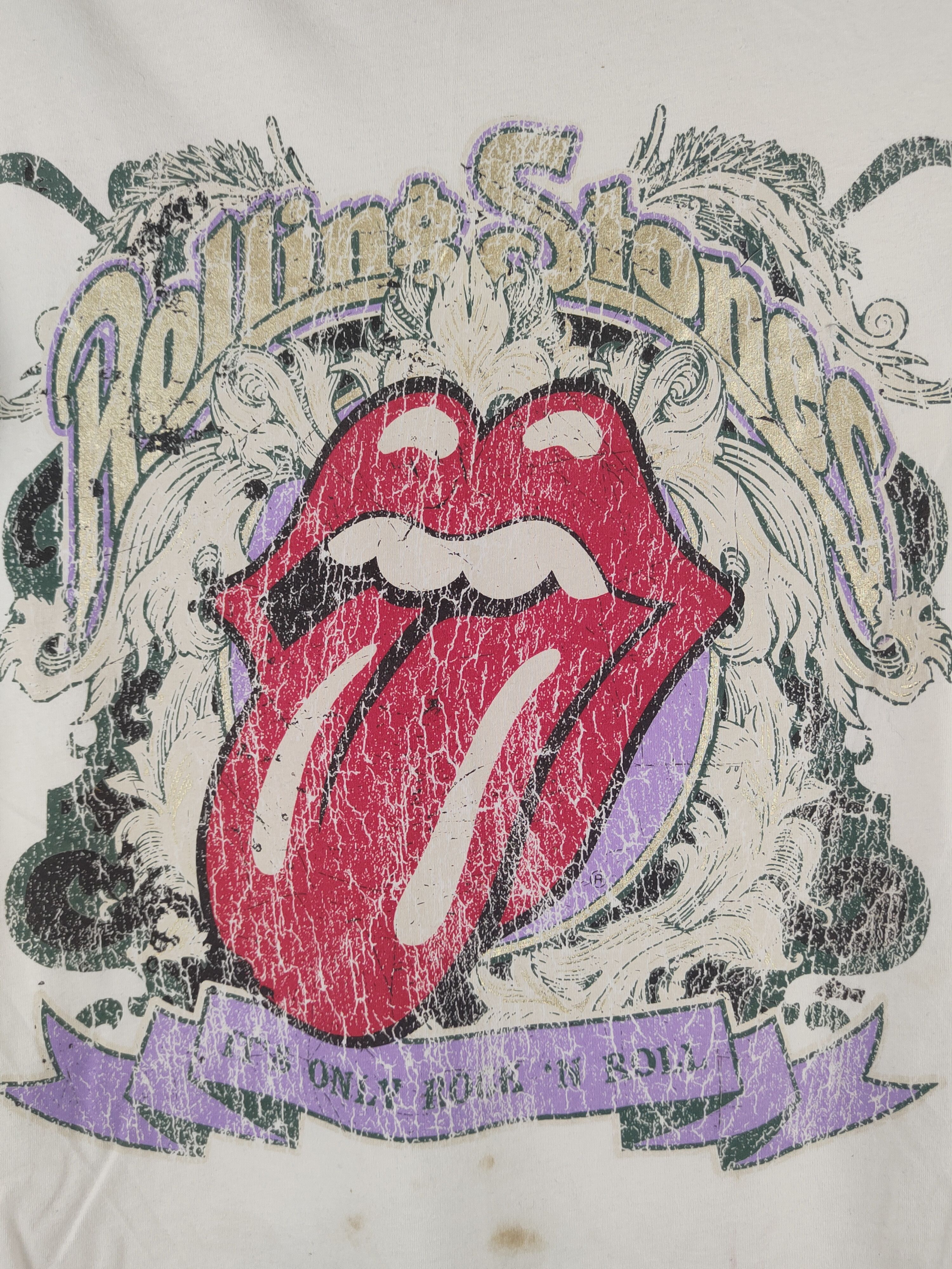 The Rolling Stones The Rolling Stones White Short Sleeve T-shirts #S 2861 Size S / US 4 / IT 40 - 3 Thumbnail