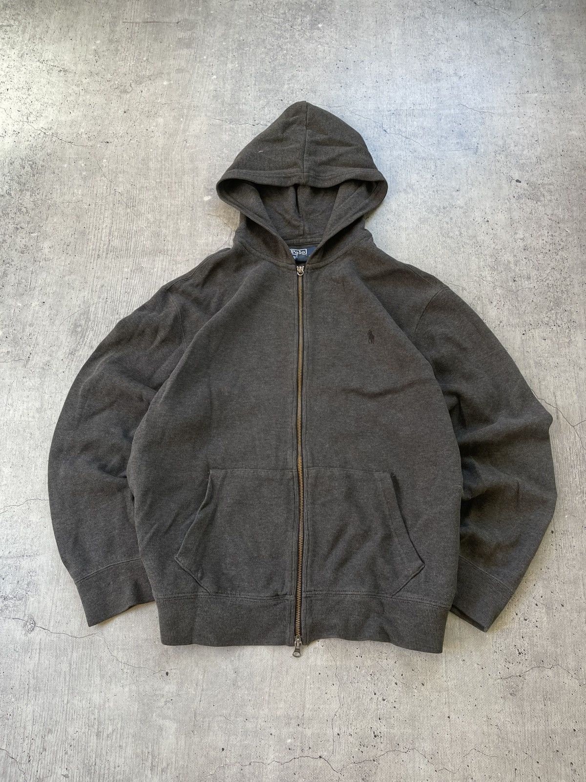 Polo Ralph Lauren Vintage Polo Ralph Lauren Zip Hoodie Y2K Old Money Style Size US XL / EU 56 / 4 - 1 Thumbnail