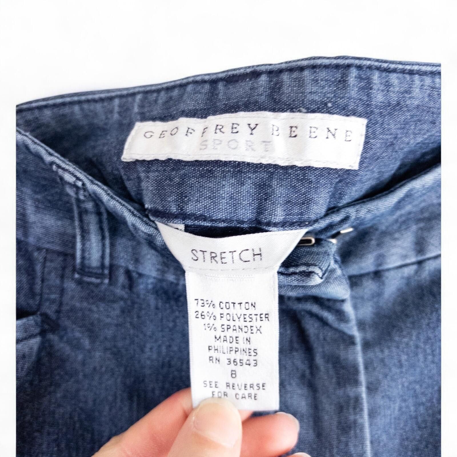 Other Geoffrey Beene Sport Blue Solid Jeans Womens 8 Medium Size 30" / US 8 / IT 44 - 11 Thumbnail