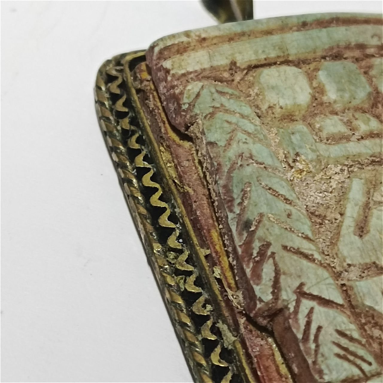 Vintage Antique style Egyptian pendant with hieroglyphic engravings Size ONE SIZE - 4 Thumbnail
