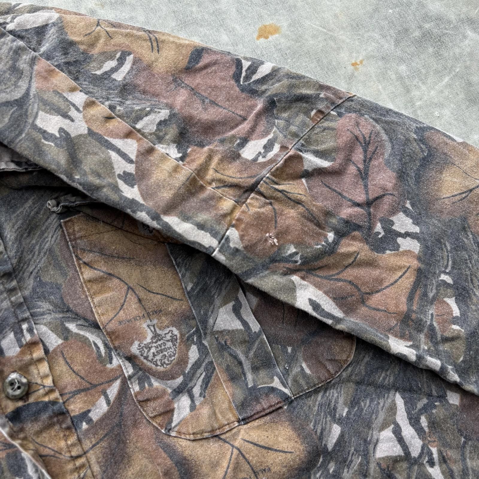 Mossy Oaks Vintage 80s 90s Mossy Oak Fall Foliage Camo Button Up Shirt Size US L / EU 52-54 / 3 - 6 Thumbnail