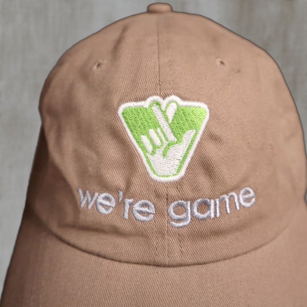 Vintage Virginia Lottery Hat Baseball Cap Adjustable Beige Striped Cotton Men’s Cap Adjustable Strapback Size ONE SIZE - 1 Thumbnail