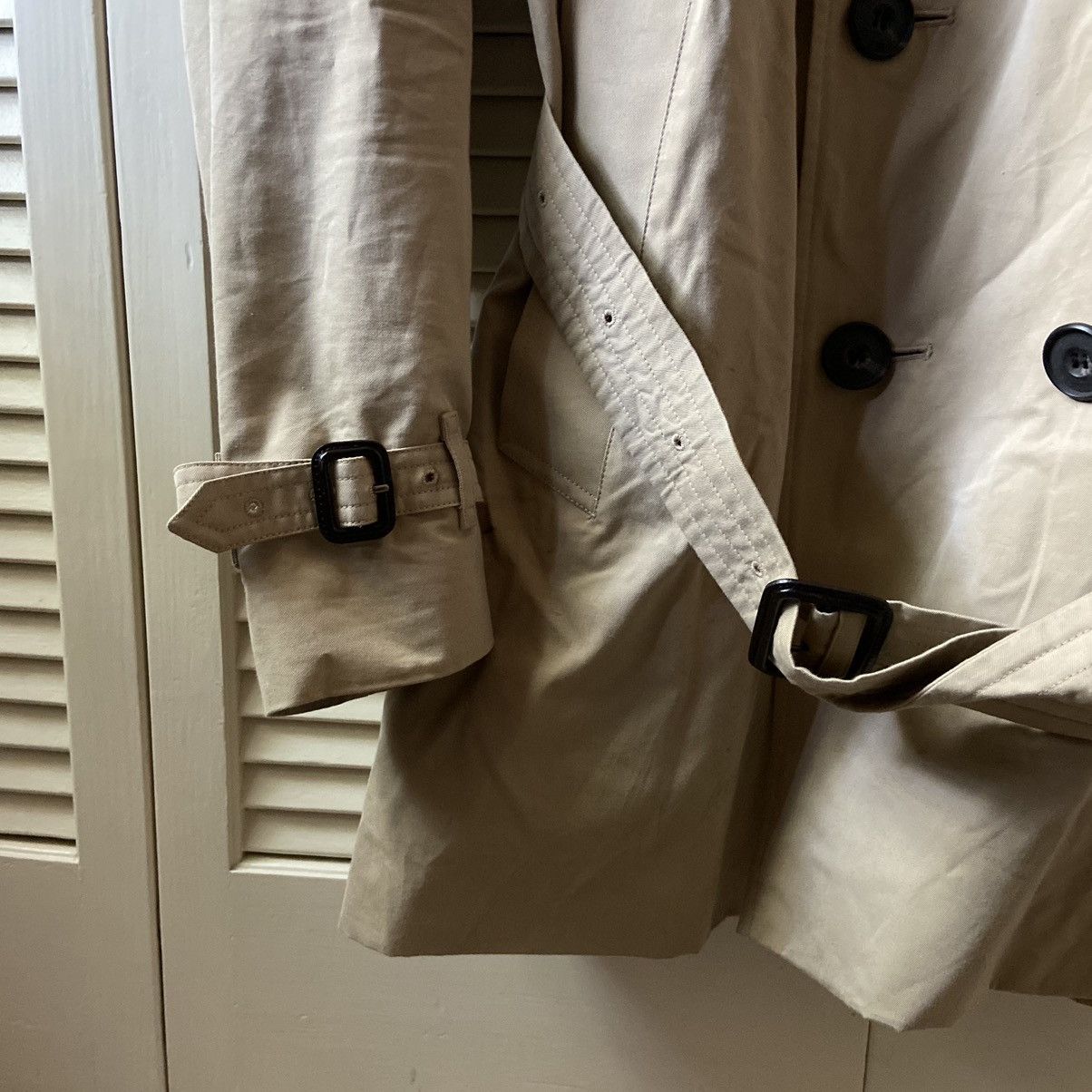Burberry × Burberry Prorsum Burberry London Trench Coat Python Skin Collar Brown Tan Size US L / EU 52-54 / 3 - 4 Thumbnail