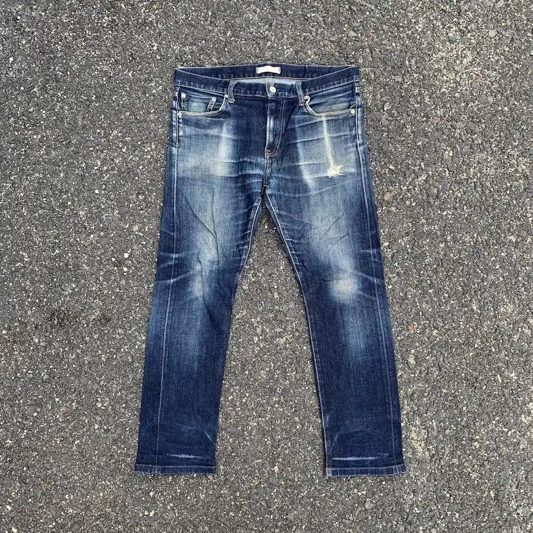 Self Edge 💥 REDLINE 💥 Nice Fading Jeans Japanese Vintage Ankle Pants Size US 33 - 3 Thumbnail