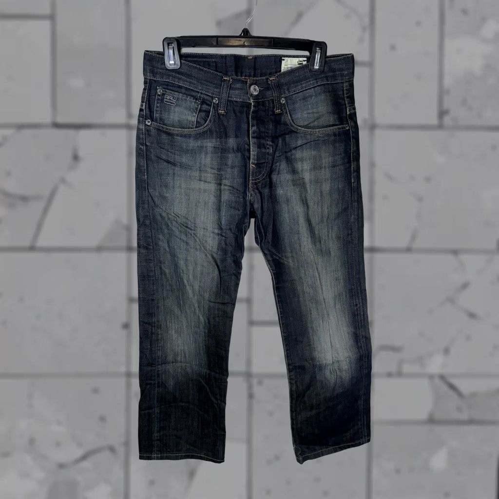 G-Star G-Star Raw Jeans Blue Button Fly 3301 Distressed Denim Trousers Mens 30x26 Size US 30 / EU 46 - 1 Thumbnail