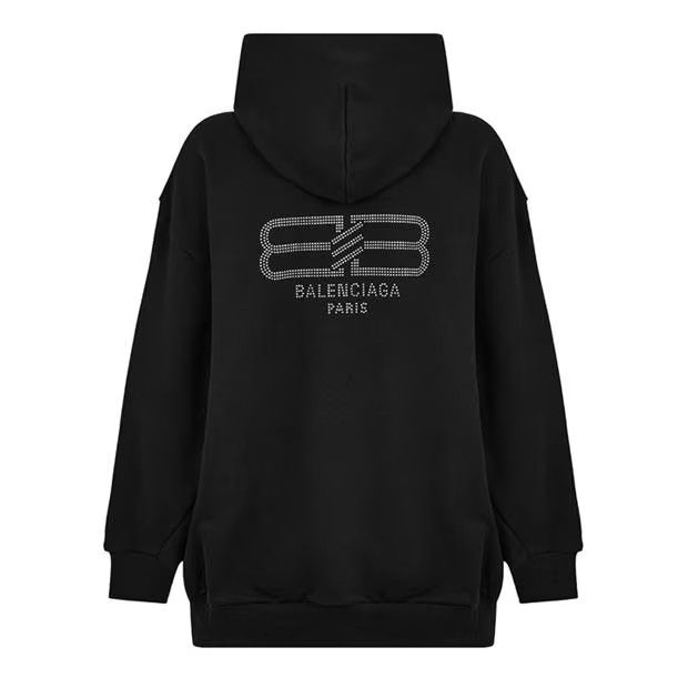 Balenciaga o1g2r1mq0924 Cotton Jersey Zip Up Hoodies in Washed Black Size M / US 6-8 / IT 42-44 - 2 Thumbnail