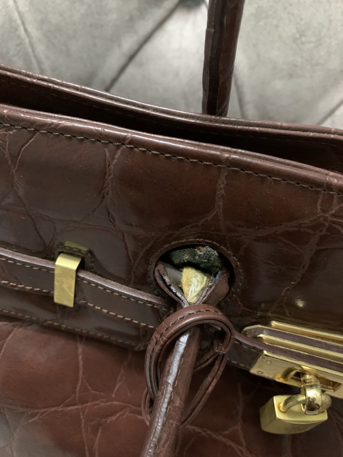 Handmade Birkin Bag Japanese Brand Faux Leather Size ONE SIZE - 6 Thumbnail