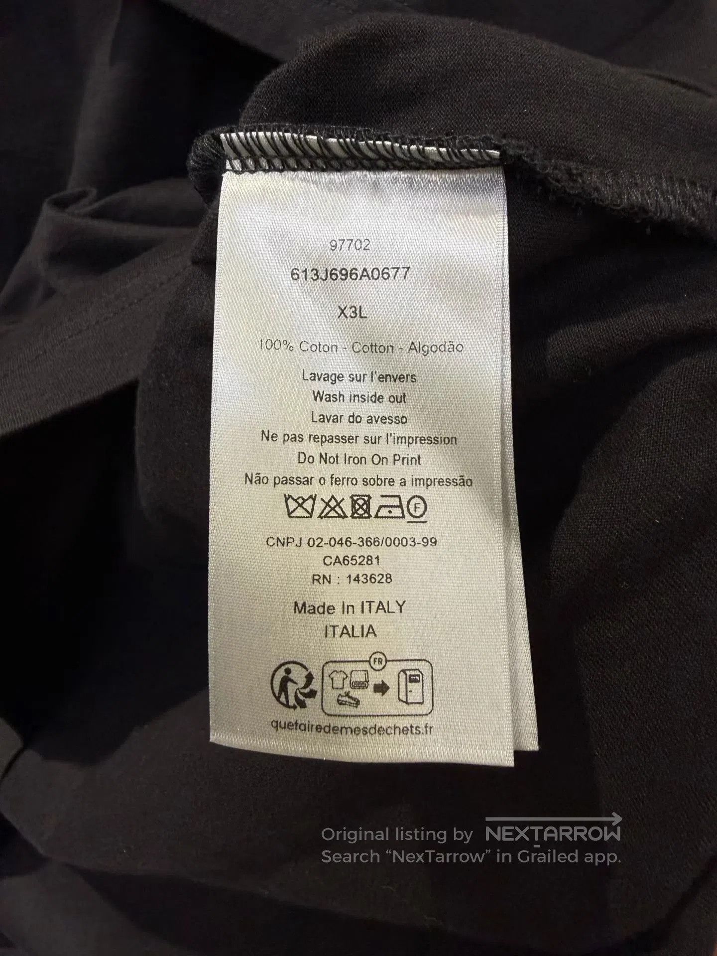 Dior Dior size X3L Black 3M Reflective Logo Short Sleeve| Size US M / EU 48-50 / 2 - 3 Thumbnail