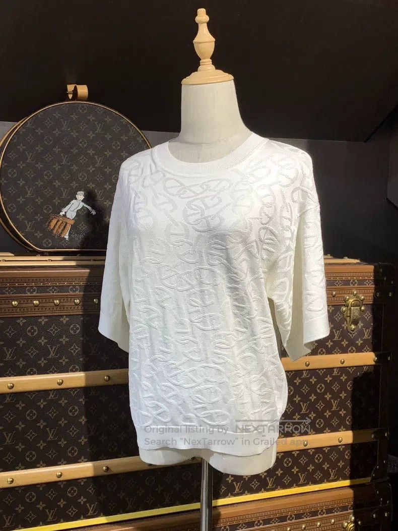 Hermes Hermes White knit top for women Size XS / US 0-2 / IT 36-38 - 1 Thumbnail