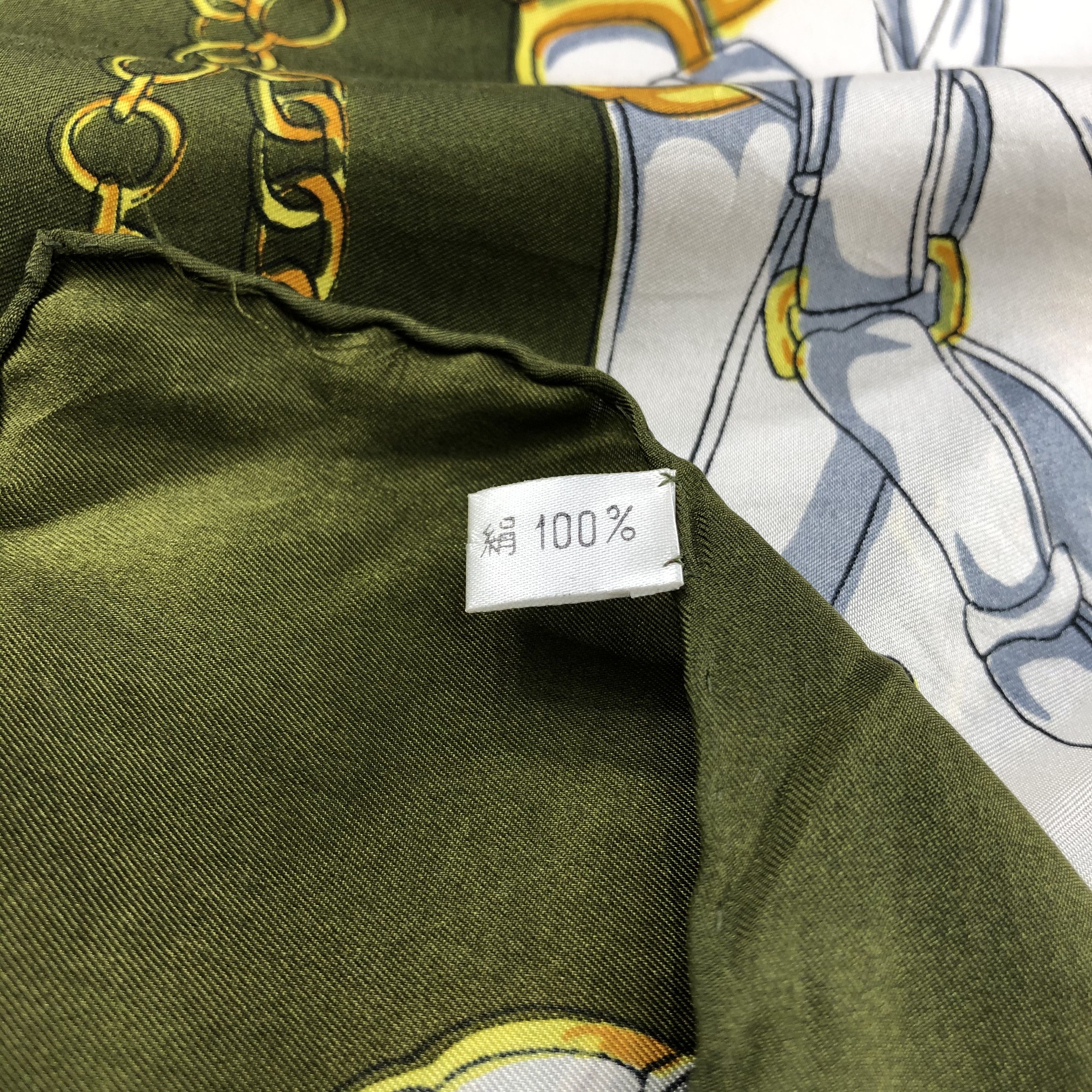 Japanese Brand Vintage Luxury Design Silk Scarf M323 Size ONE SIZE - 4 Thumbnail