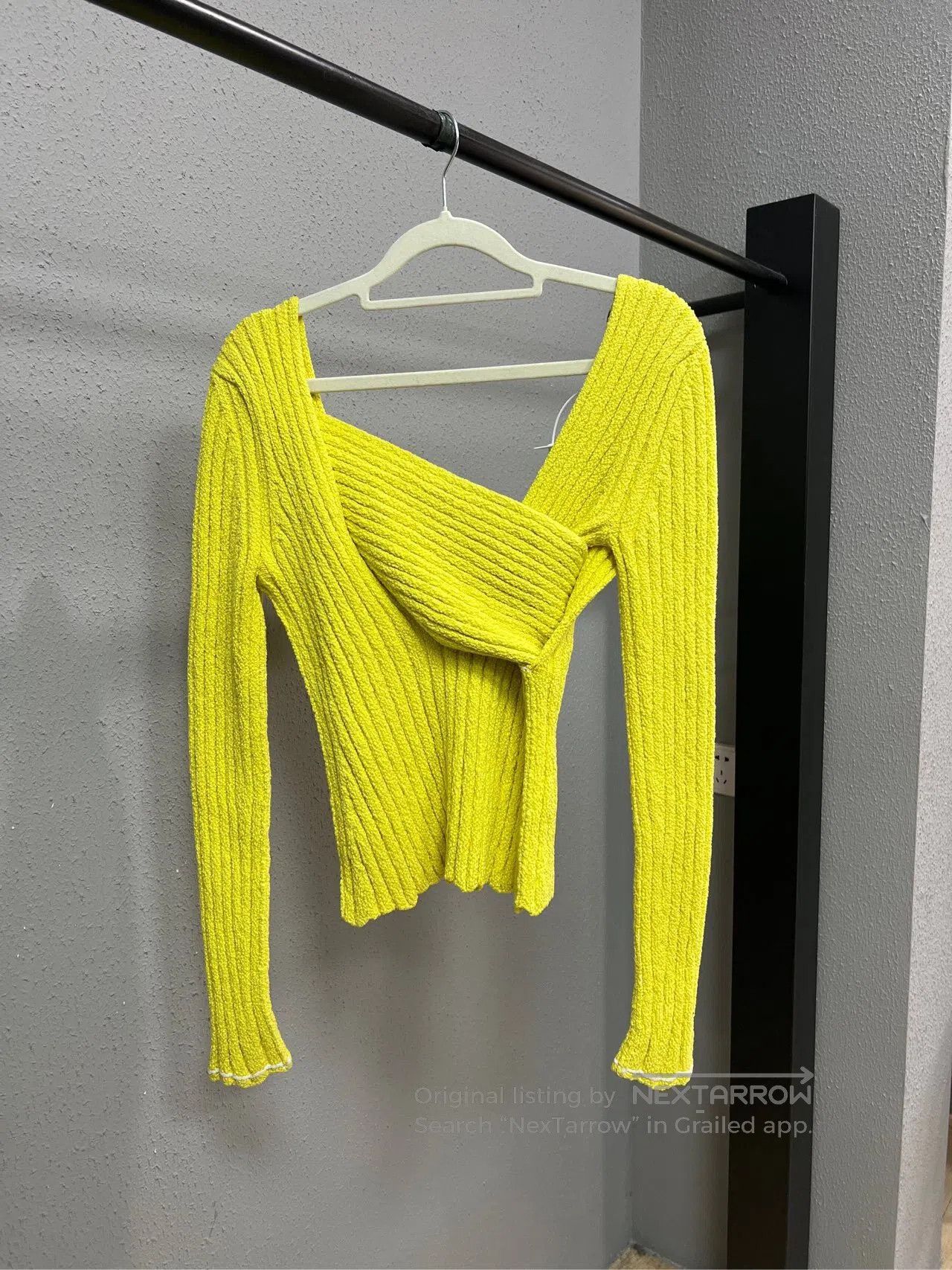 Bottega Veneta Bottega Veneta Yellow Deconstructed Knit Sweater| Size XXS / US 00 / IT 34 - 1 Thumbnail