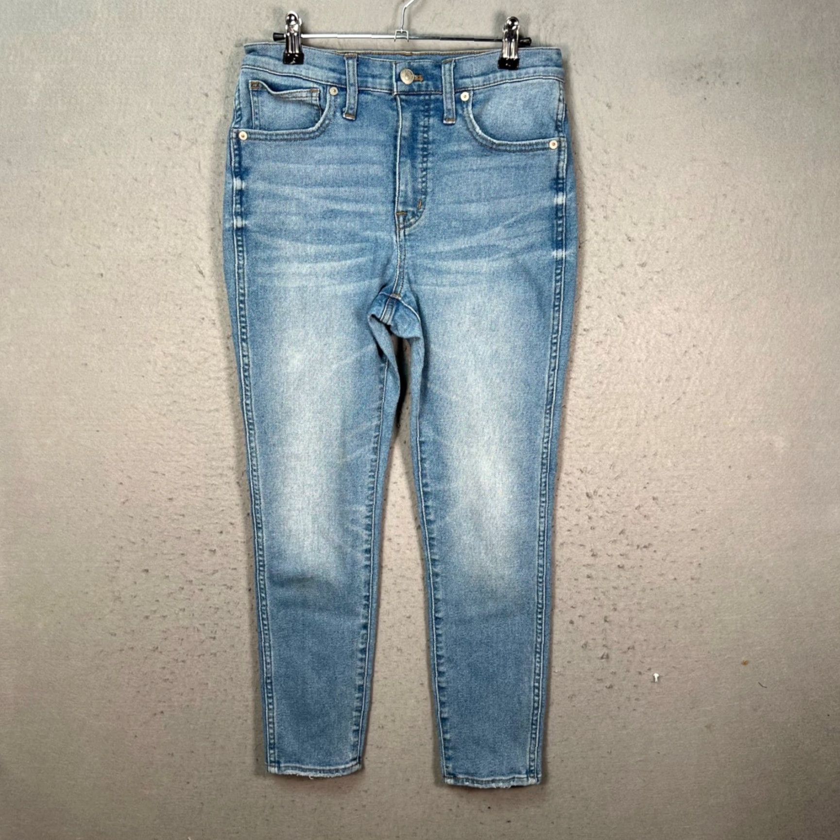 Madewell Madewell Jeans Skinny Crop High-Rise Light Wash Denim 27 Womens Adult Medium Blue Size 27" / US 4 / IT 40 - 2 Thumbnail