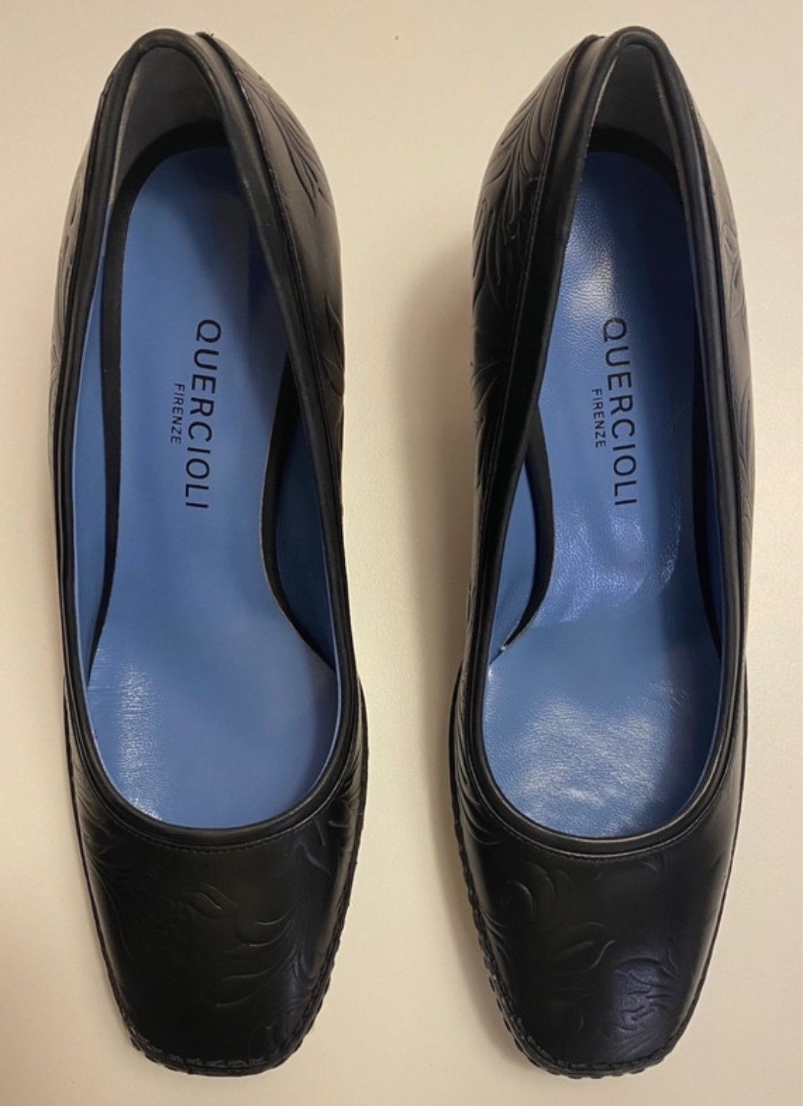 Quercioli pumps in Florentia printed embossed leather Size US 7 / IT 37 - 2 Thumbnail