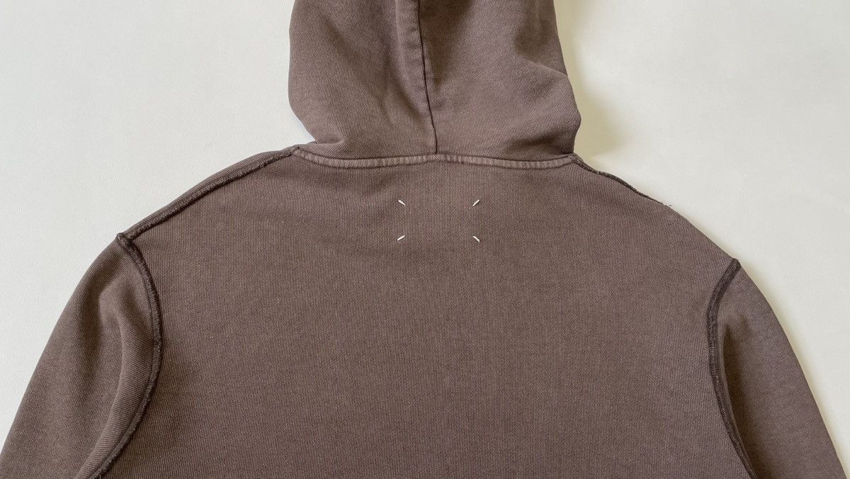 Maison Margiela S/S 19 Inside Out Seam Washed Cotton Hoodie Size US M / EU 48-50 / 2 - 16 Thumbnail