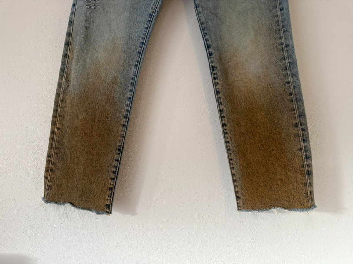 Off-White Blue Denim Jeans Distressed Hem Gradient Fade Size US 26 / EU 42 - 4 Thumbnail