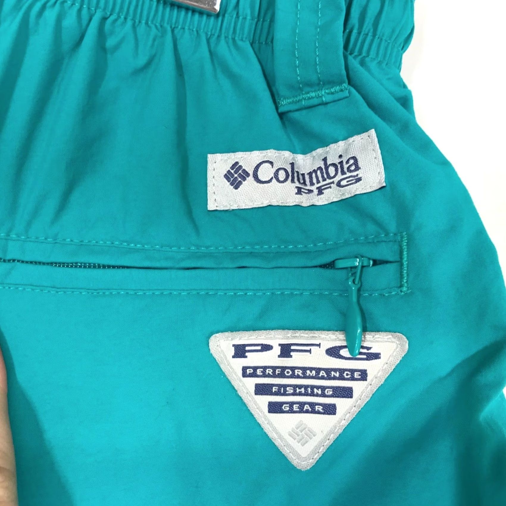 Vintage COLUMBIA MEN'S SMALL SEAFOAM PFG SWIM TRUNKS SHORTS 100% NYLON Size US 29 - 7 Thumbnail