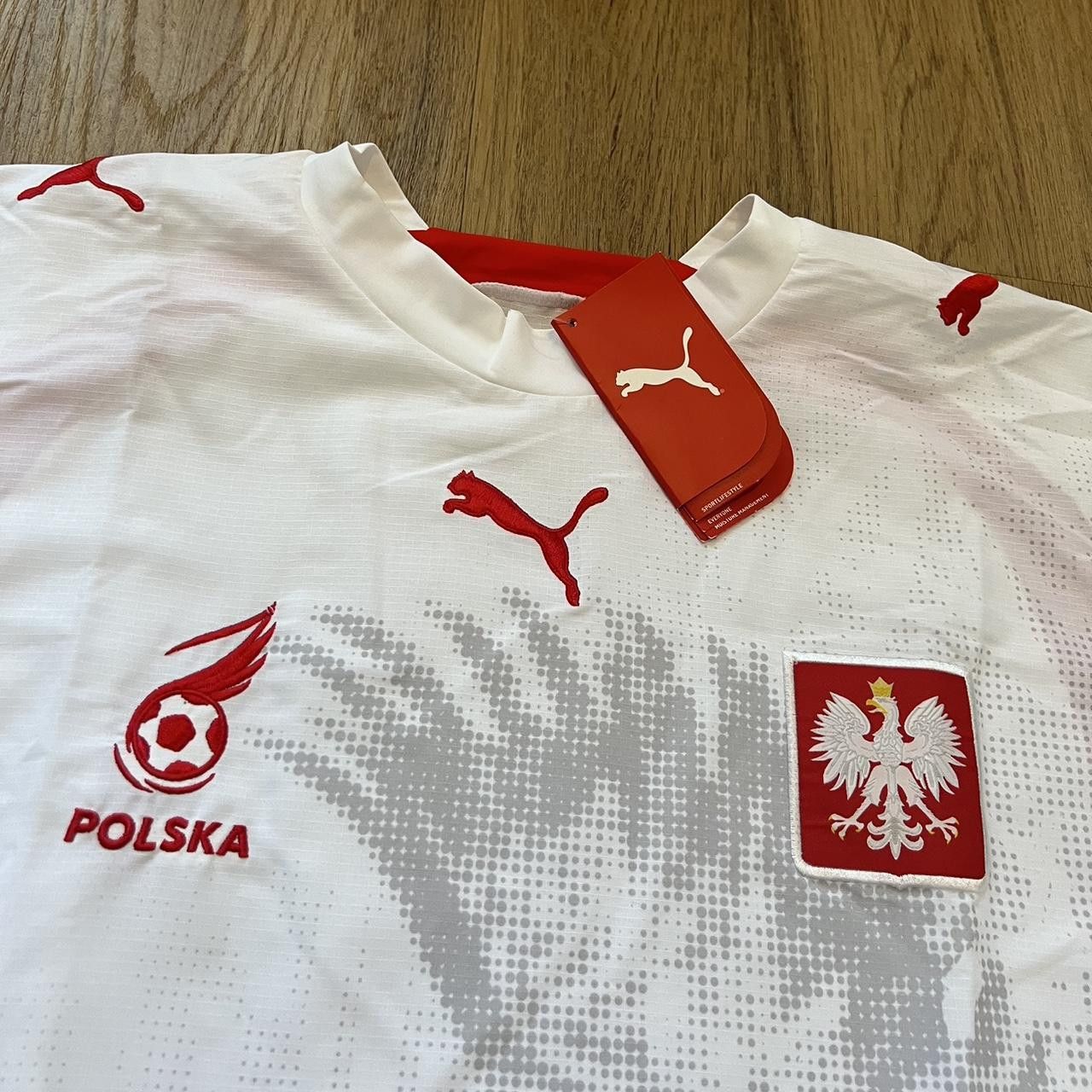 Puma 2006-08 Poland PUMA Home Football Shirt y2k 2000s BNWT Size US M / EU 48-50 / 2 - 3 Thumbnail