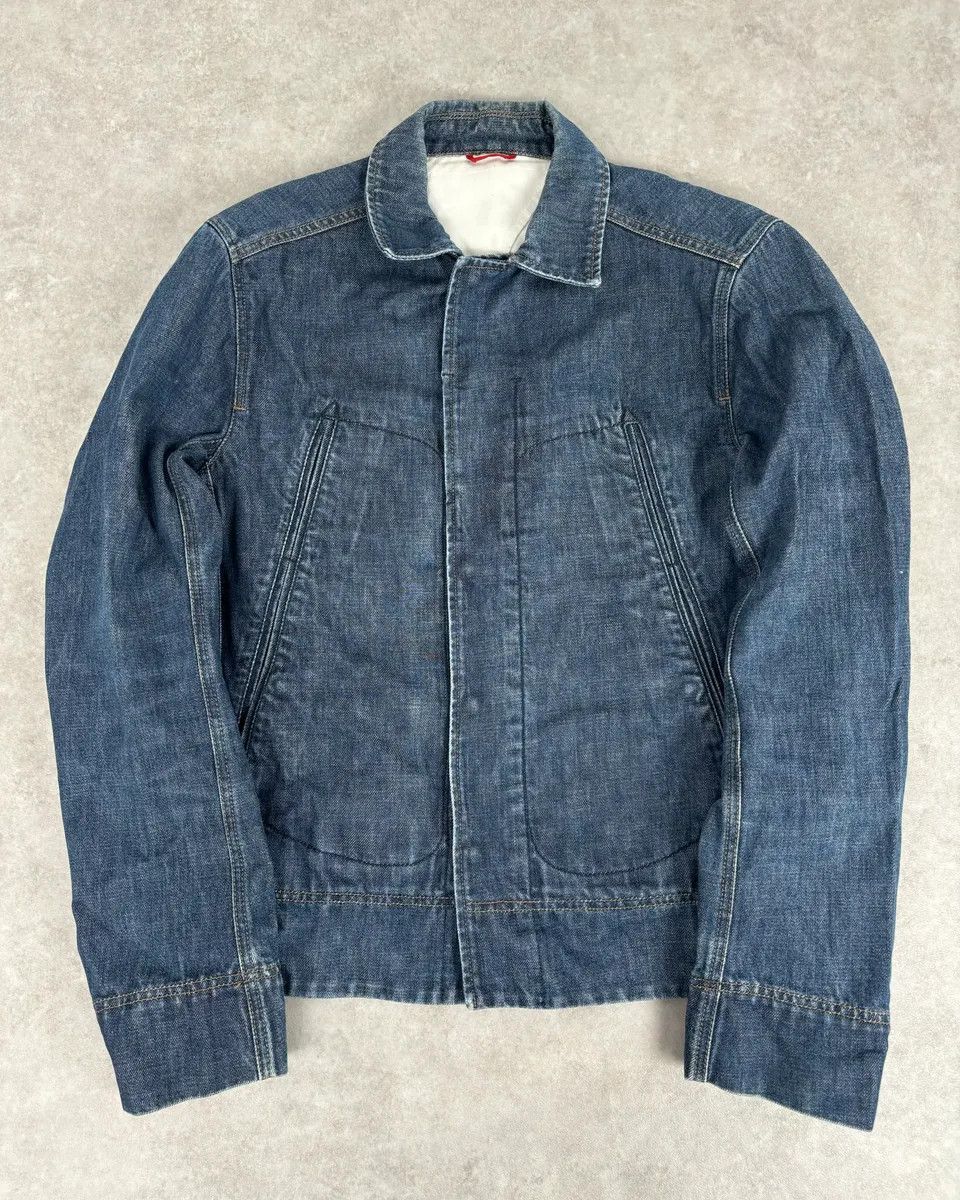 Prada 2000s Prada Blue Rock Denim Jacket Size US M / EU 48-50 / 2 - 1 Thumbnail