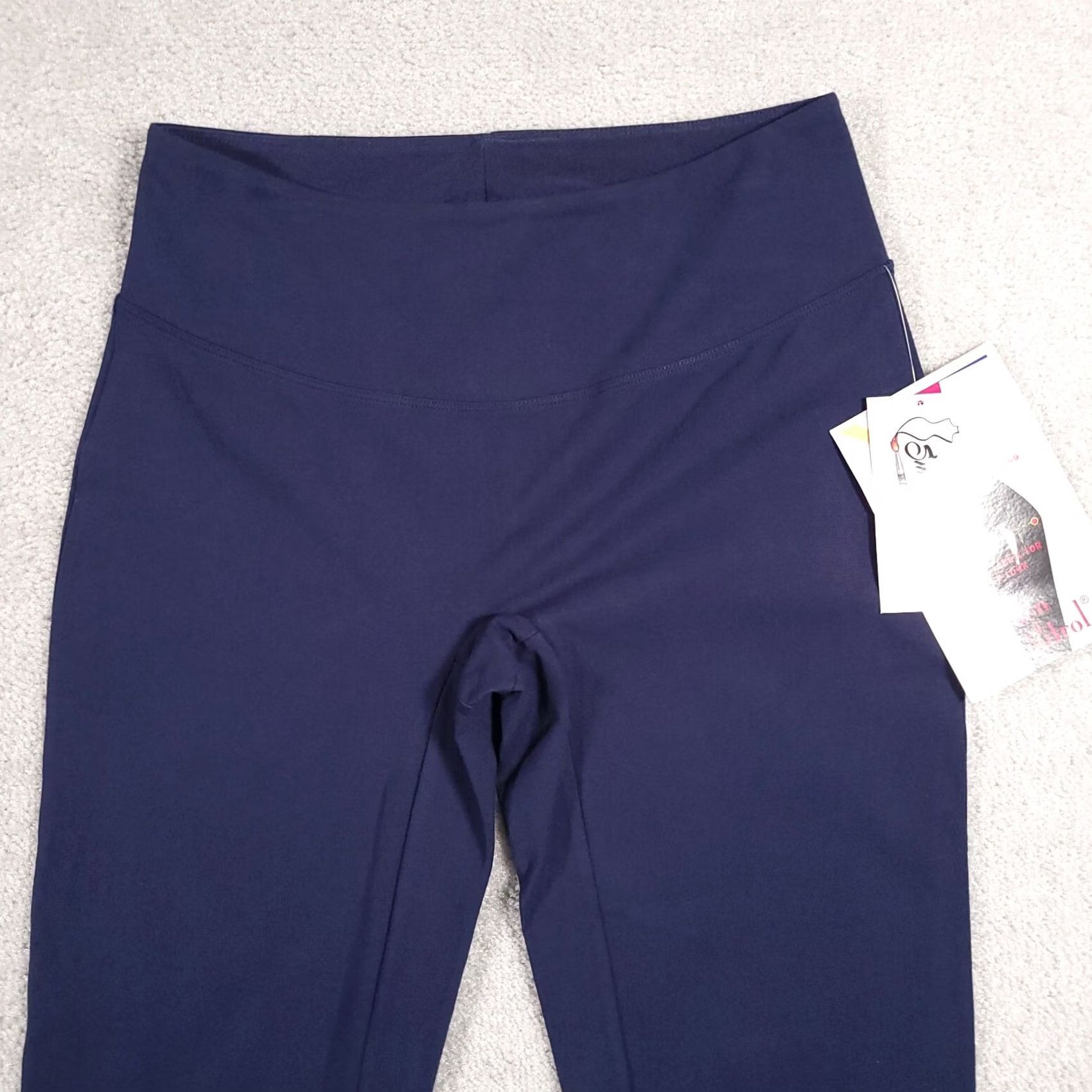 Vintage VINTAGE? No — Women with Control Renee Greenstein Leggings Womens XS Blue Tummy Control Pocket Size 26" / US 2 / IT 38 - 3 Thumbnail