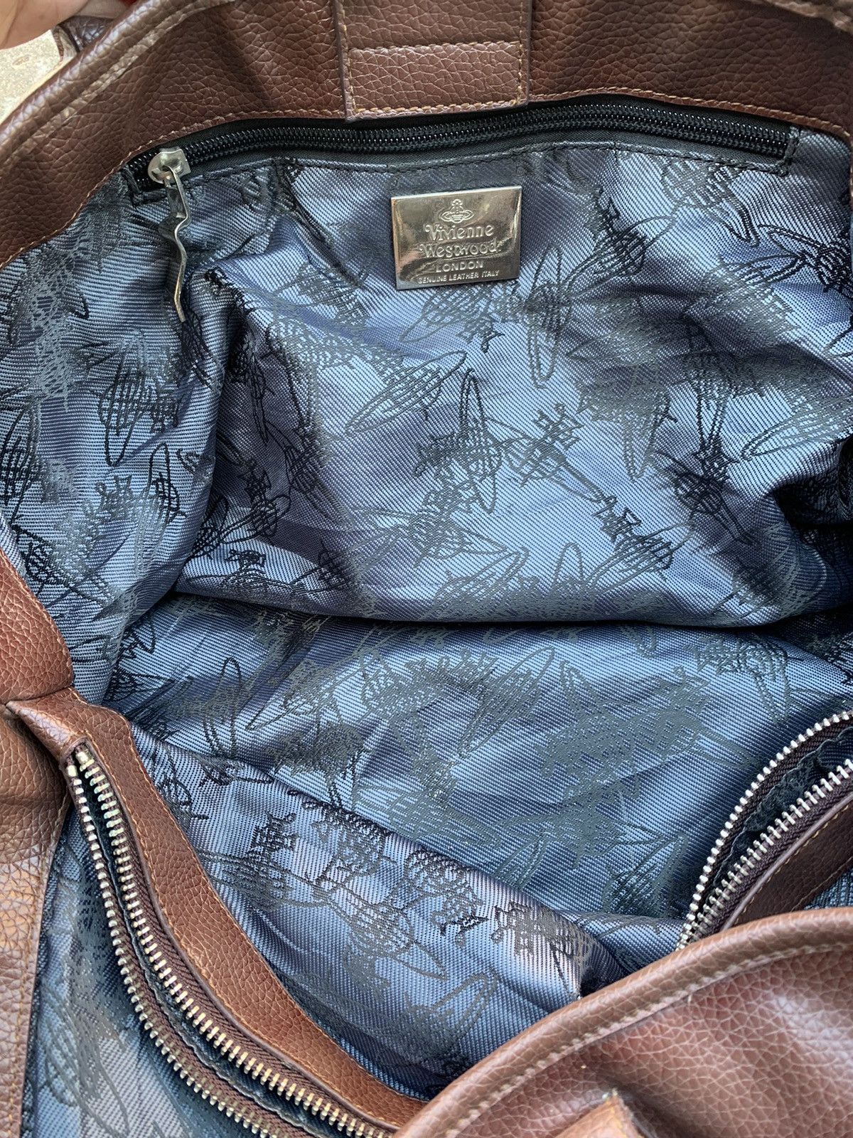 Vivienne Westwood Vivienne Westwood Brown Hobo Shoulder Bag Signature Size 30 - 10 Thumbnail