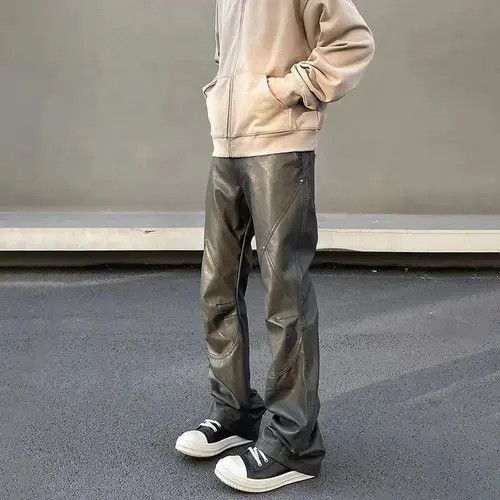 Japanese Brand × Vintage Leather Pants Men Streetwear Casual Size US 32 / EU 48 - 3 Thumbnail