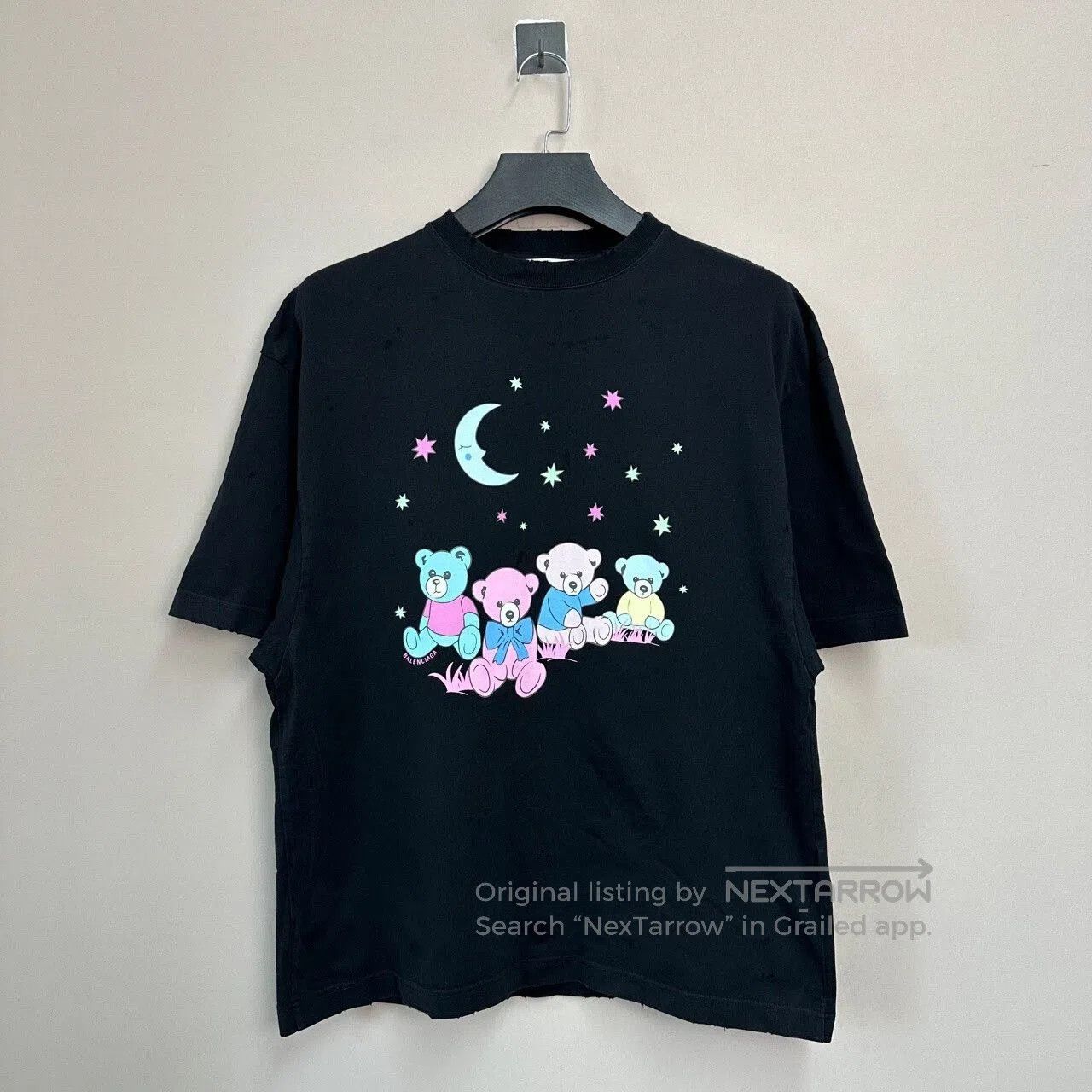 Balenciaga balenciaga moon bear graphic short sleeve t. Size XS / US 0-2 / IT 36-38 - 1 Thumbnail