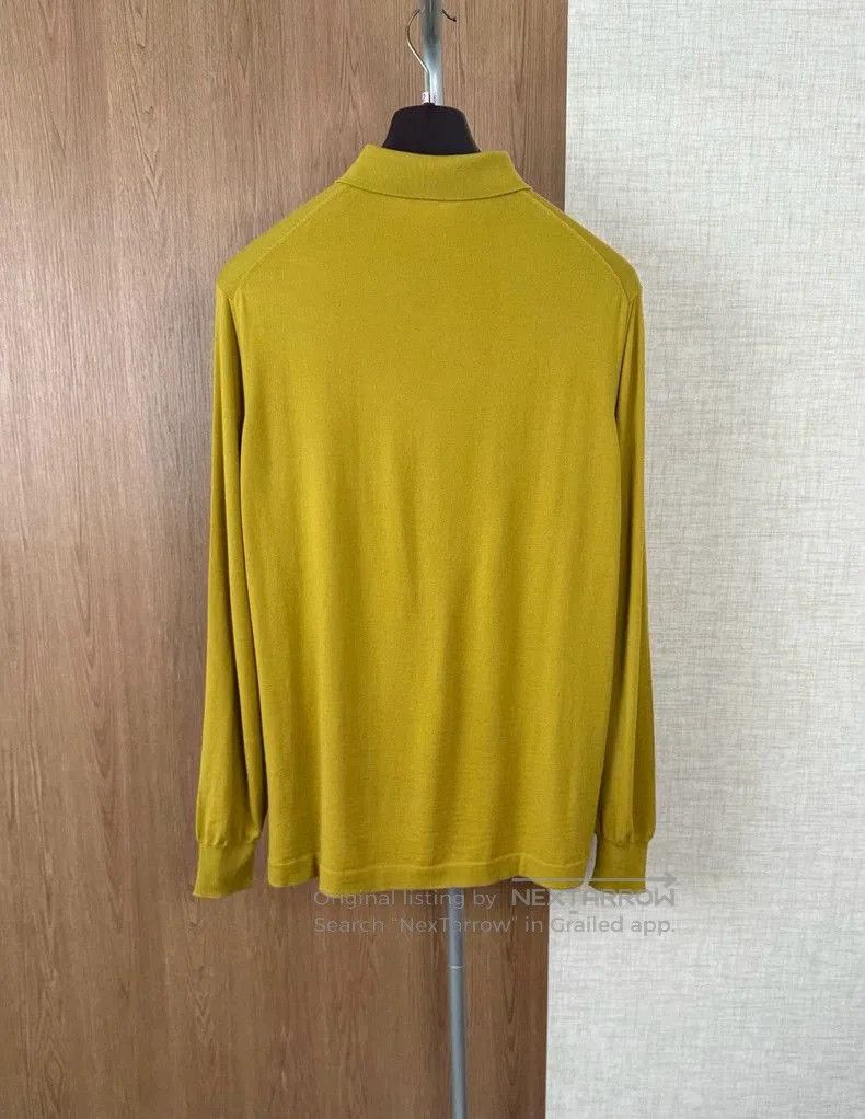 Loro Piana Loro Piana Long Sleeve Knit Polo. Size US XXL / EU 58 / 5 - 6 Thumbnail