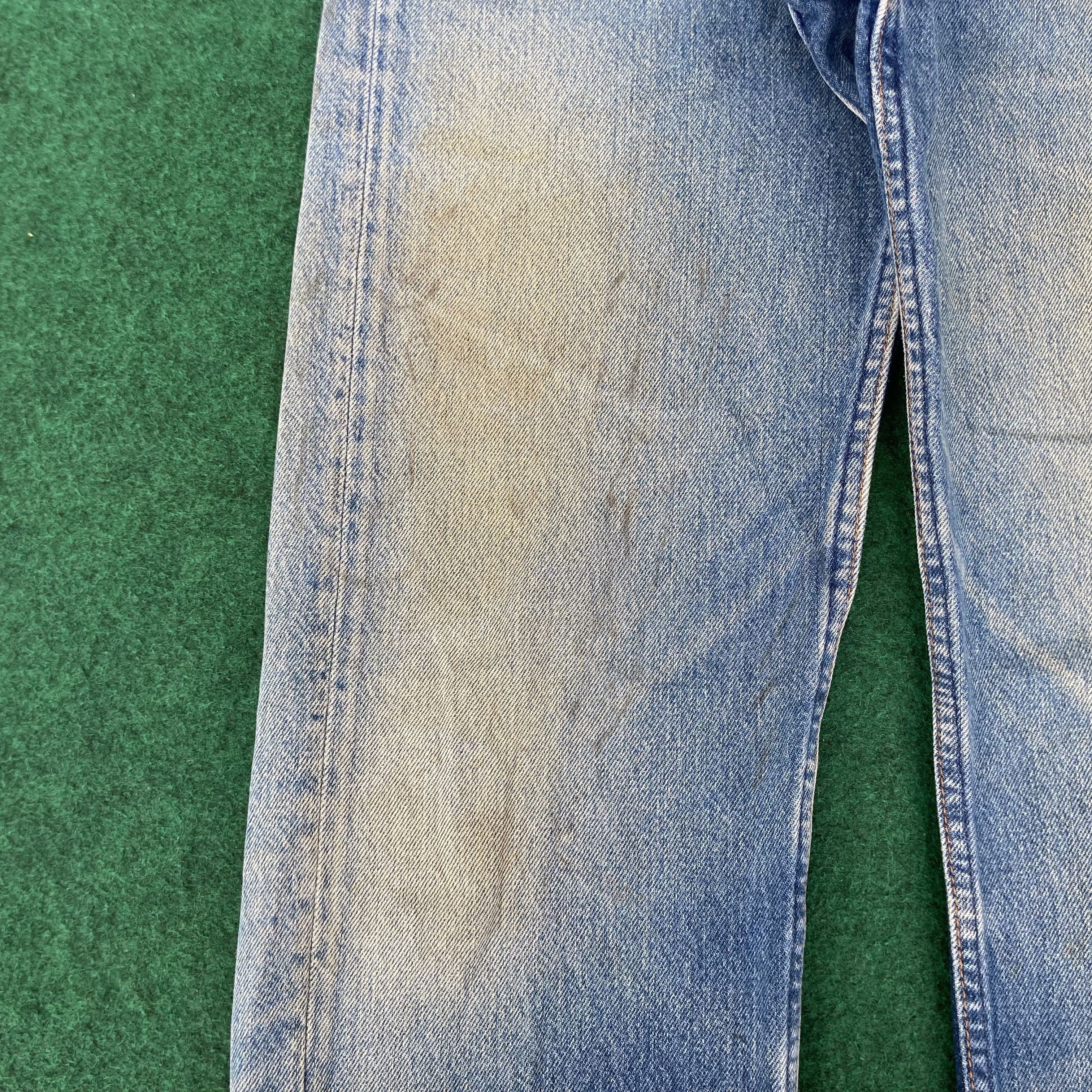 Levi's 28x31.5 Vintage Levis 501 Button Fly Blue Denim 28 Jeans Size US 28 / EU 44 - 7 Thumbnail