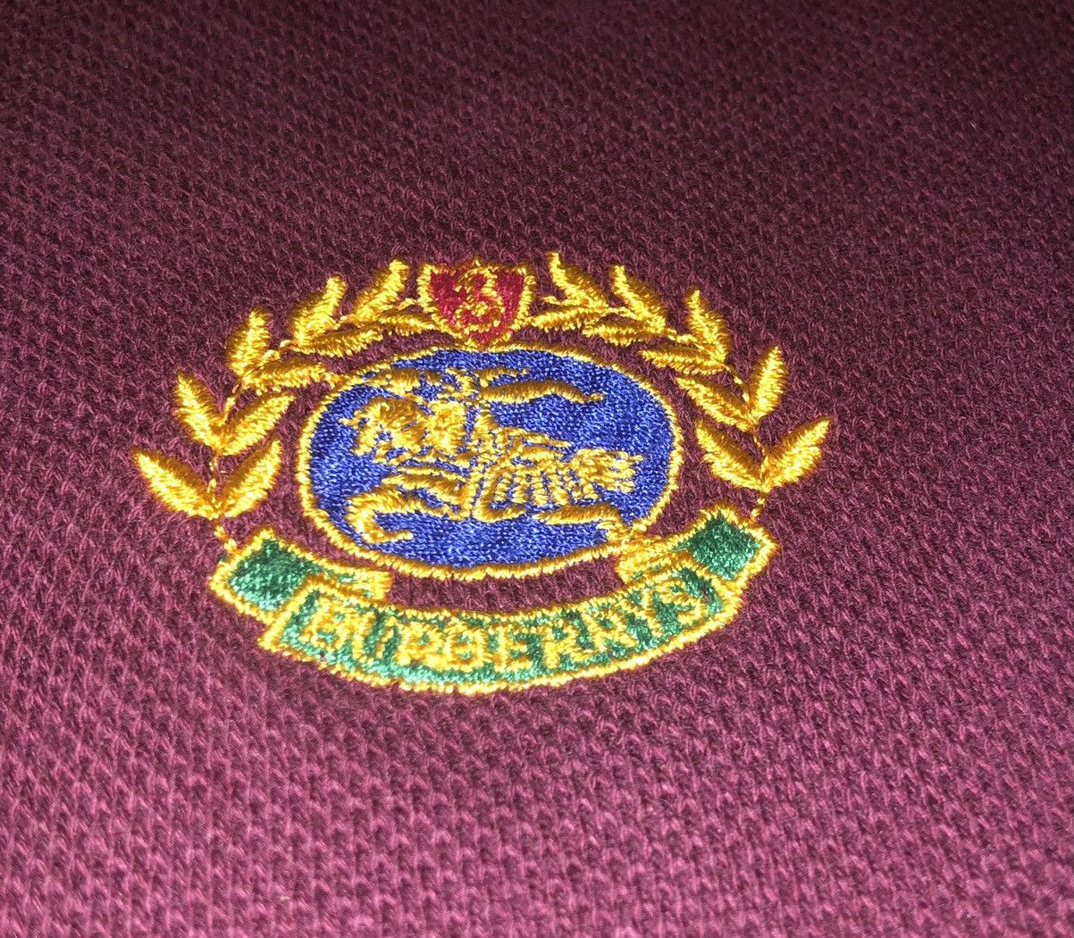 Burberry × Vintage Vintage Burberrys Long Sleeve Polo Shirt Size US XL / EU 56 / 4 - 2 Thumbnail