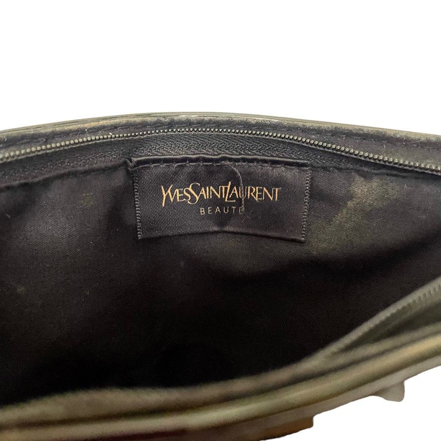 Yves Saint Laurent Yves Saint Laurent Beauté YSL Black Zip Pouch Toiletry Bag Size ONE SIZE - 5 Thumbnail