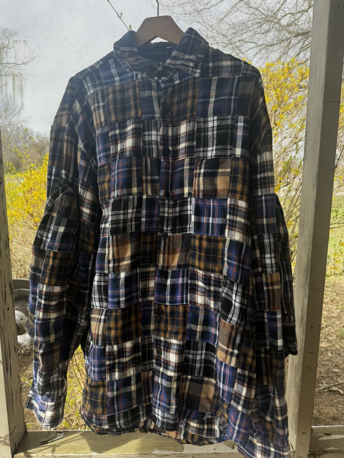 Who Decides War Who Decides War Multi Plaid Pocket Flannel Size US L / EU 52-54 / 3 - 2 Thumbnail