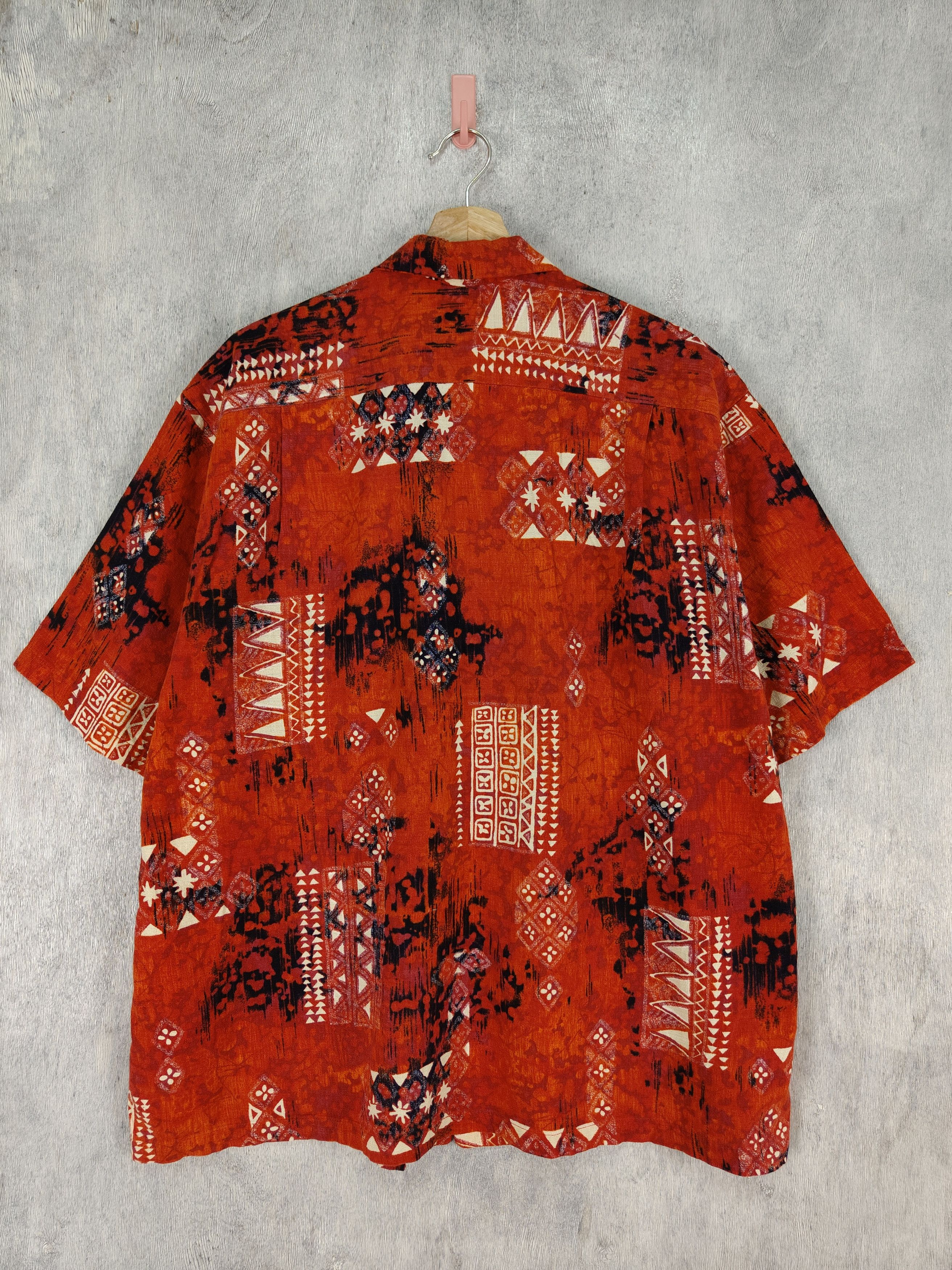 Vintage Vintage Hawaiian Native Art Button Shirt Size US XL / EU 56 / 4 - 6 Thumbnail