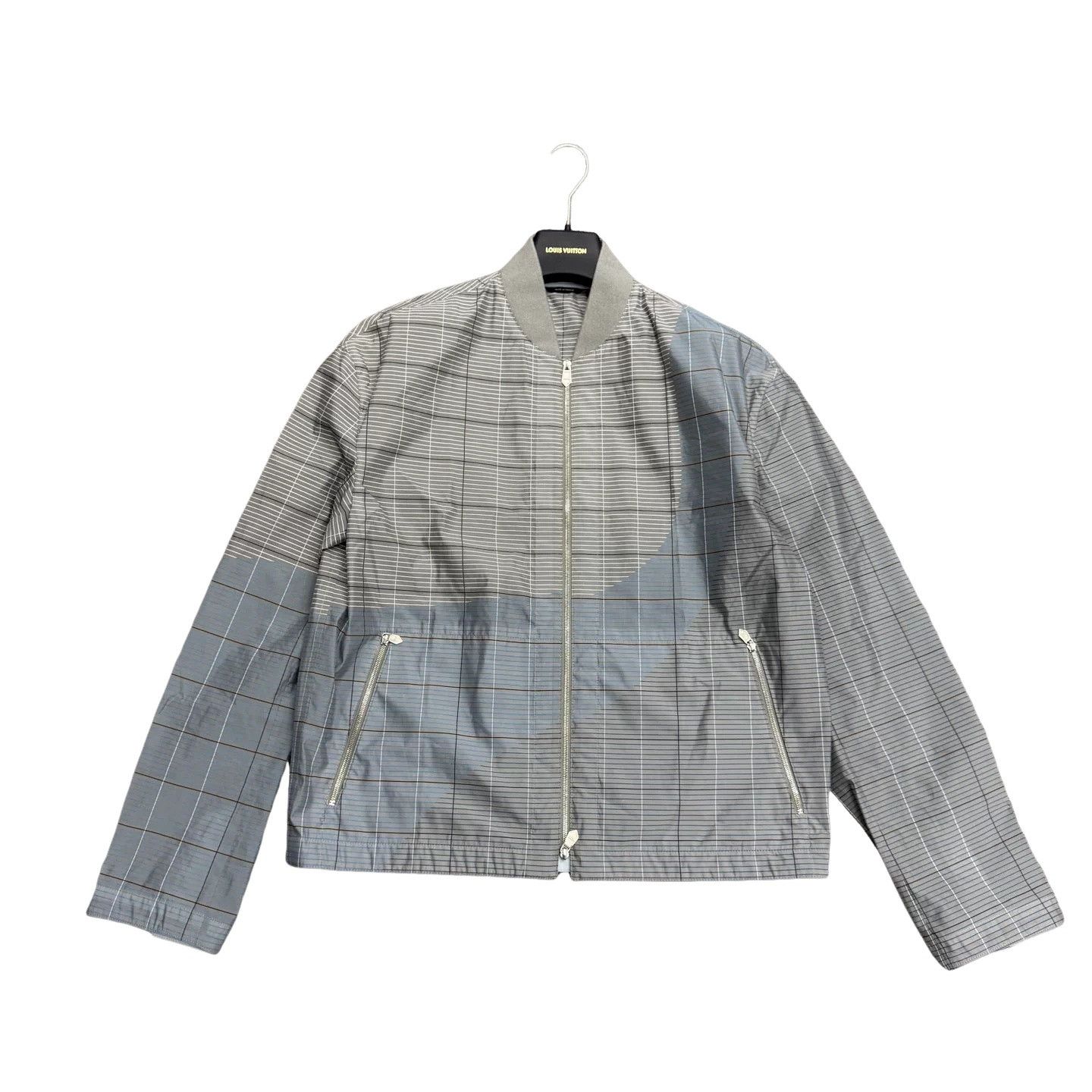 Hermes Hermes Grid Pattern Bomber Jacket Size S Size US S / EU 44-46 / 1 - 1 Thumbnail