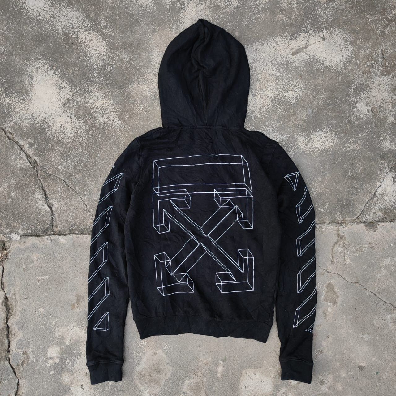 Off-White Off-white 3d marker zip up hoddie | Grailed