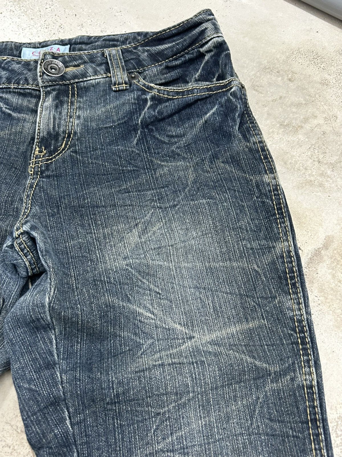 Hysteric Glamour × If Six Was Nine × Japanese Brand Flare Colza Japan Clawn Marks Fade Washed Heavy Whiskered Size US 30 / EU 46 - 9 Thumbnail