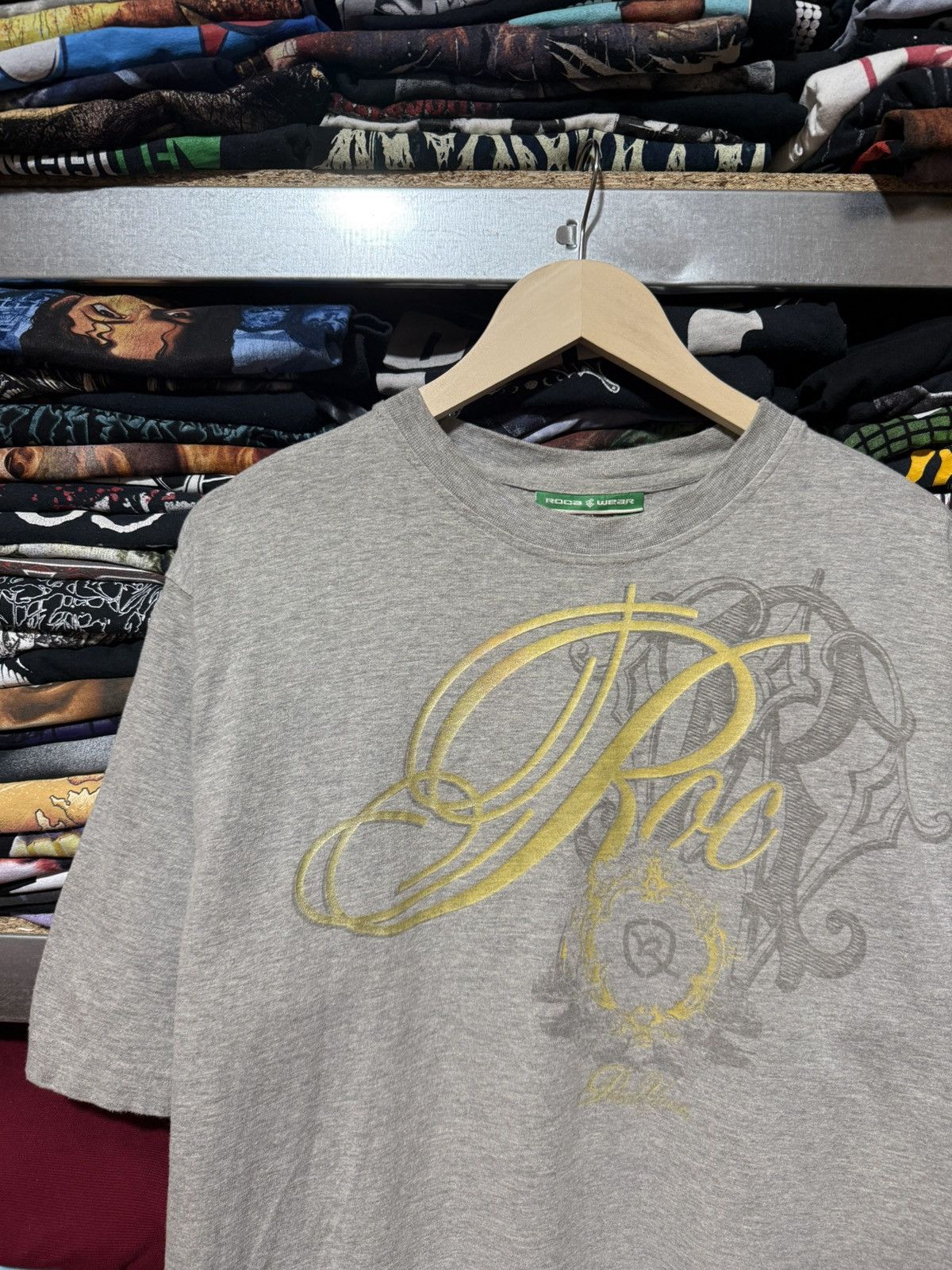 Rap Tees × Rocawear × Vintage Vintage 2000’s Rocawear Rap Eminem T-Shirt Retro Y2K Hype Size US L / EU 52-54 / 3 - 3 Thumbnail