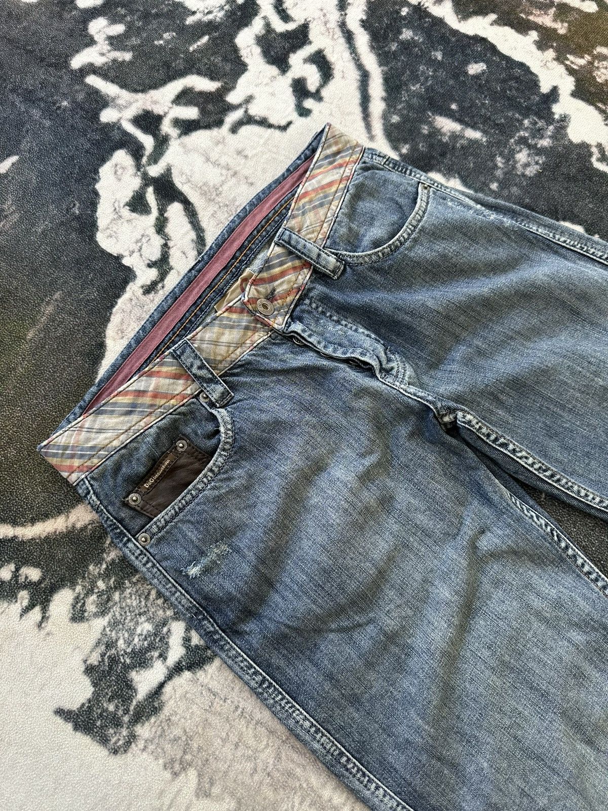 Dolce & Gabbana SS2007 D&G cummerband denim buckle back Size US 32 / EU 48 - 4 Thumbnail