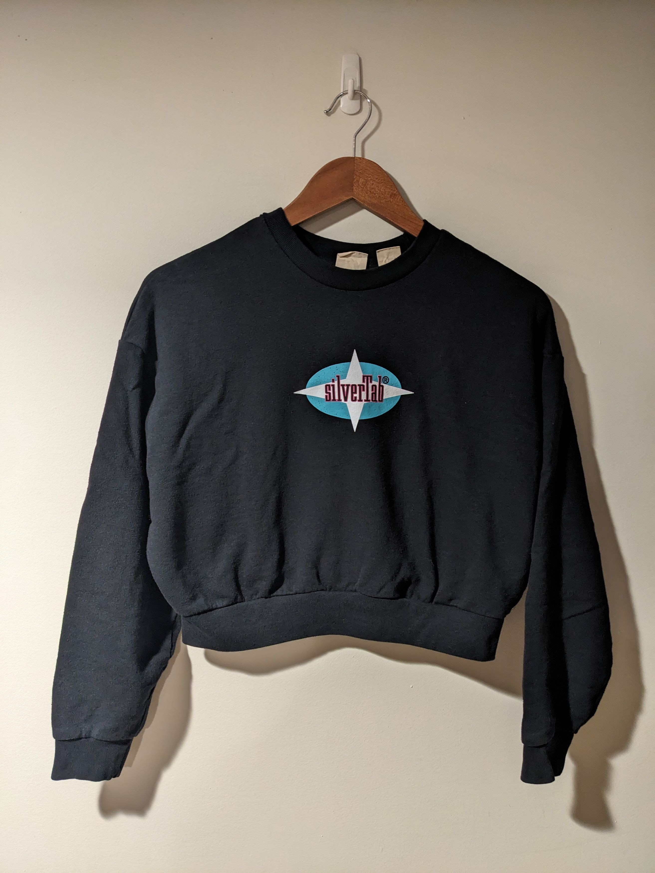 Levi's × Vintage Levi's Silver Tab X-Small Cropped Sweatshirt Size XS / US 0-2 / IT 36-38 - 1 Thumbnail