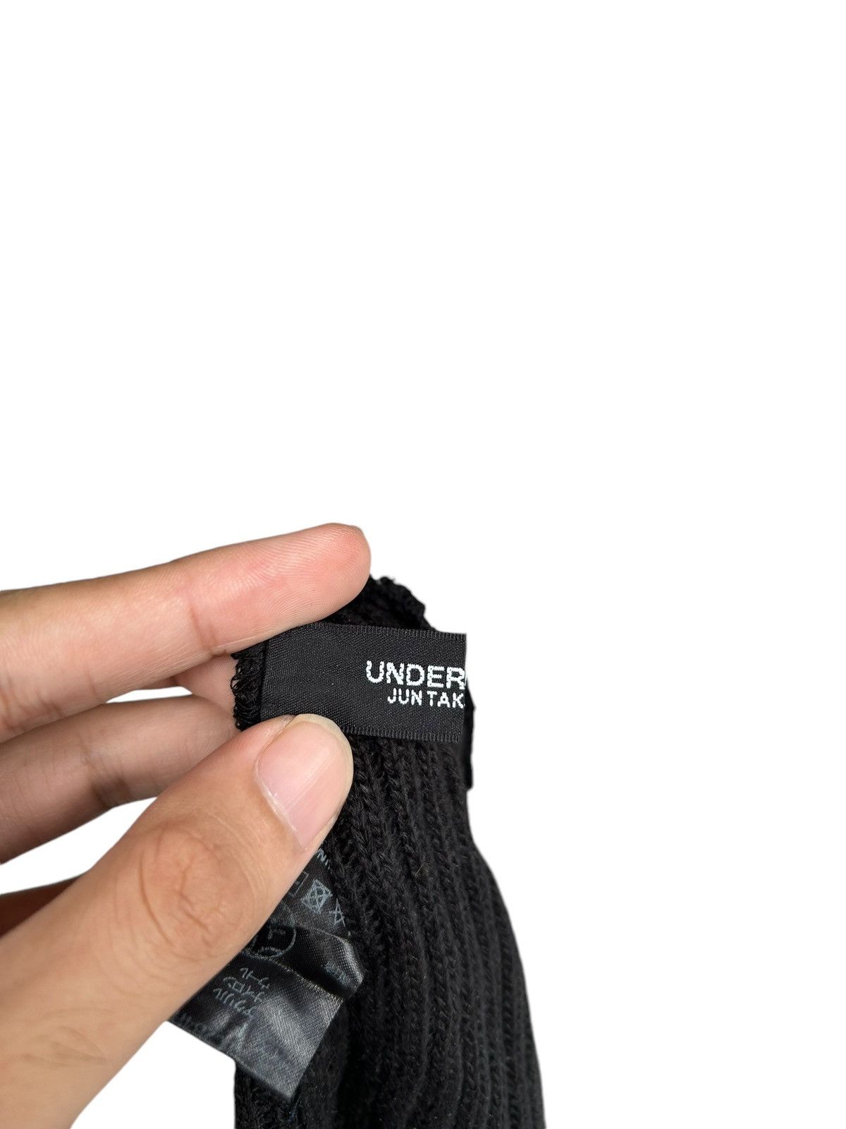 Jun Takahashi × Undercover UnderCover Jun Takahashi Black Beanie ☠️🎌 Size ONE SIZE - 7 Thumbnail