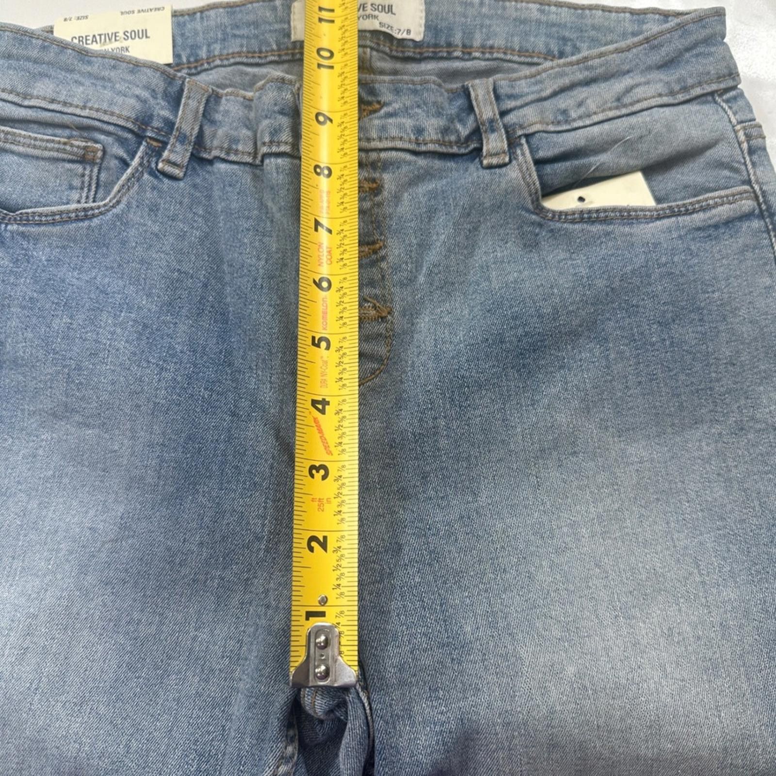 Other NWT Creative Soul Jeans Womens 7/8 28x22 Blue Light Wash Size 28" / US 6 / IT 42 - 8 Thumbnail