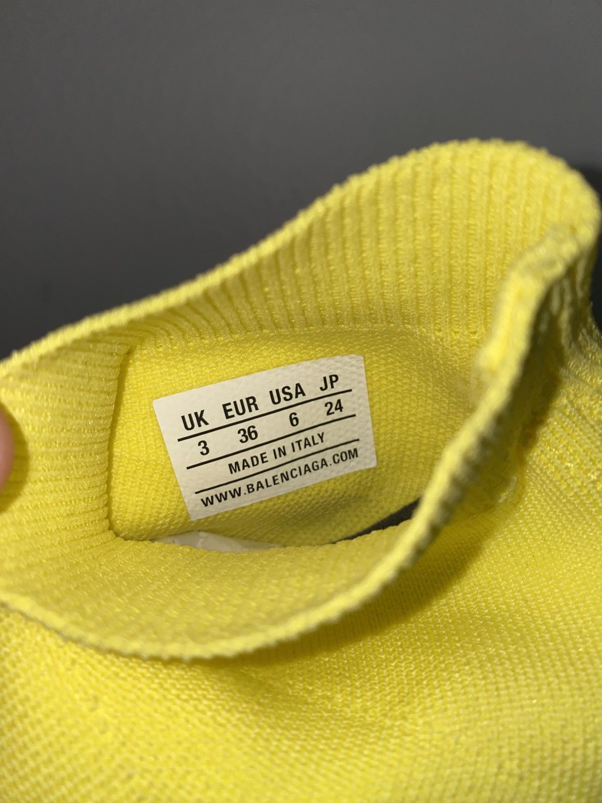 Balenciaga W Balenciaga Speed 2.0 ‘ Yellow ‘| Size 36 EU | NEW Size US 6 / IT 36 - 10 Thumbnail